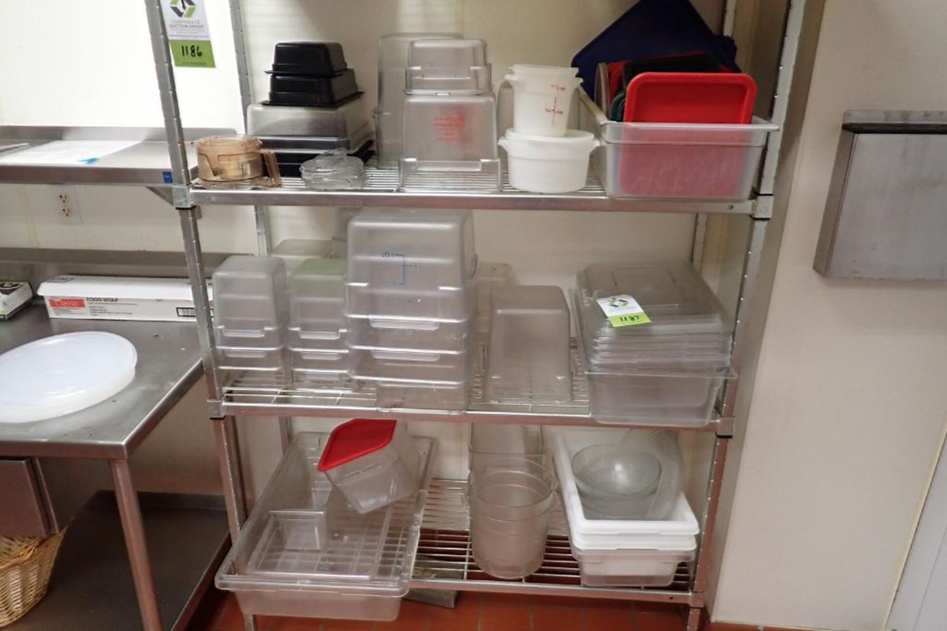 Lot of assorted [plastic food storage containers