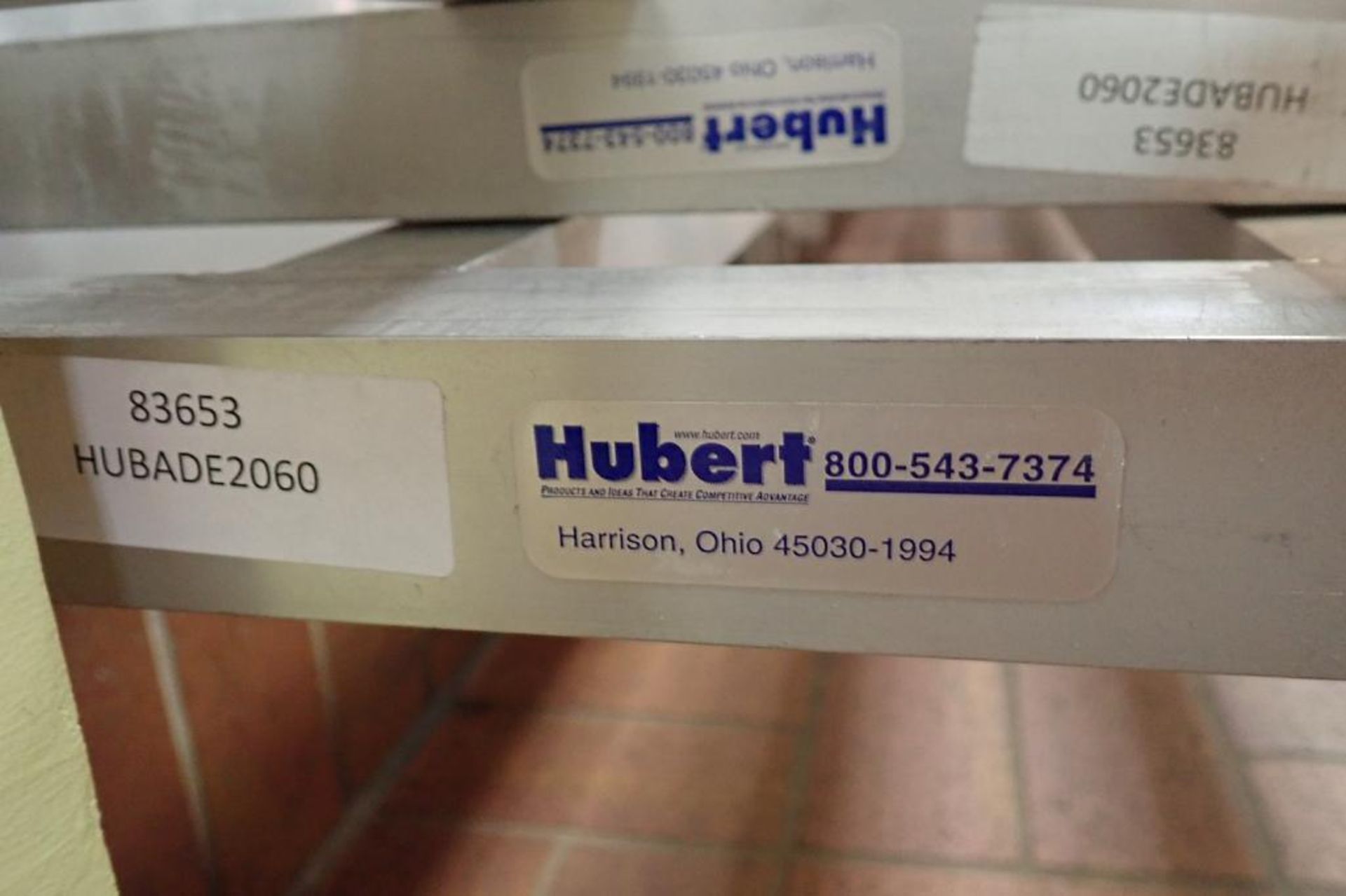 Hubert aluminum storage racks - Image 3 of 3