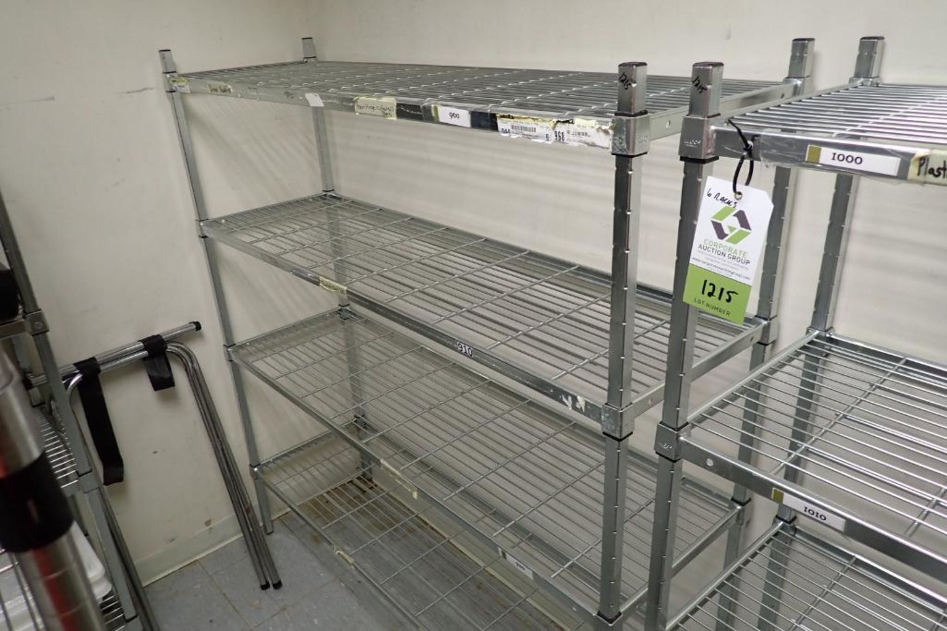 Chrome 4-shelf wire racks - Image 3 of 6