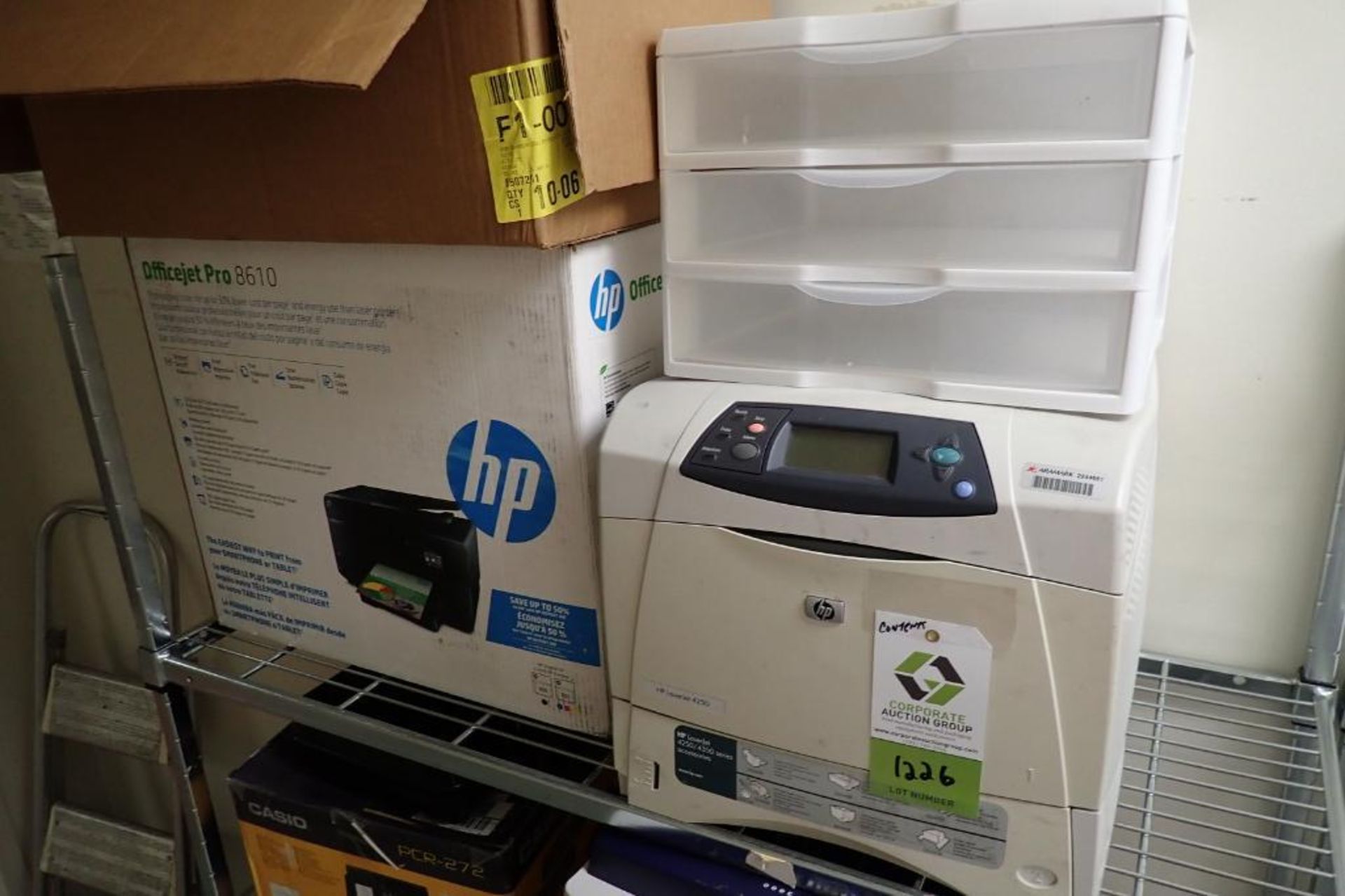 Contents of shelf including laser printers and ink jet printers - Image 3 of 8