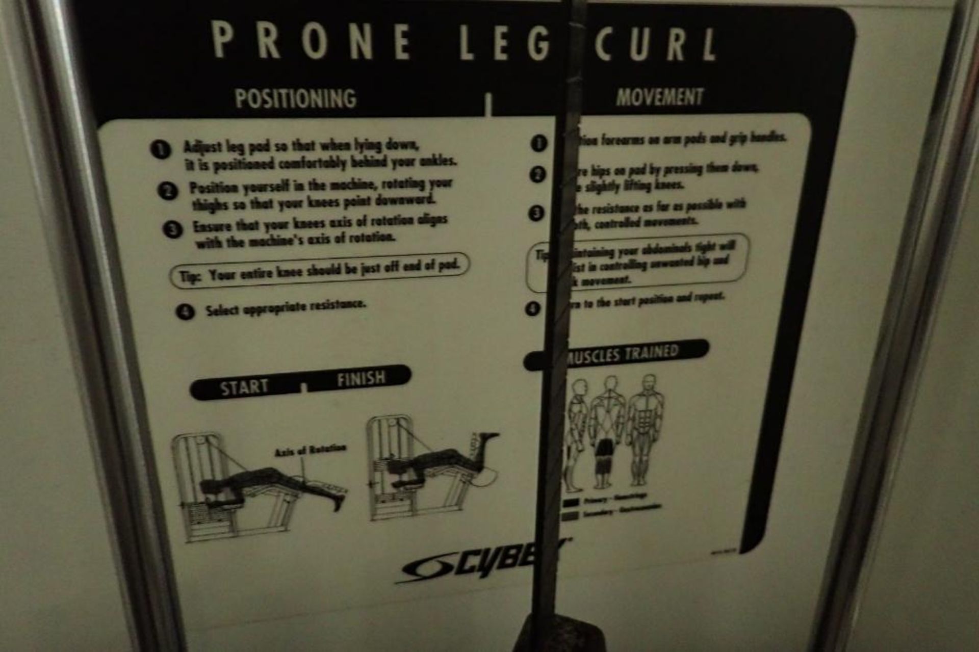 Manufacturer: Cybex - Leg Curl Machine - Model Number: - Image 4 of 5