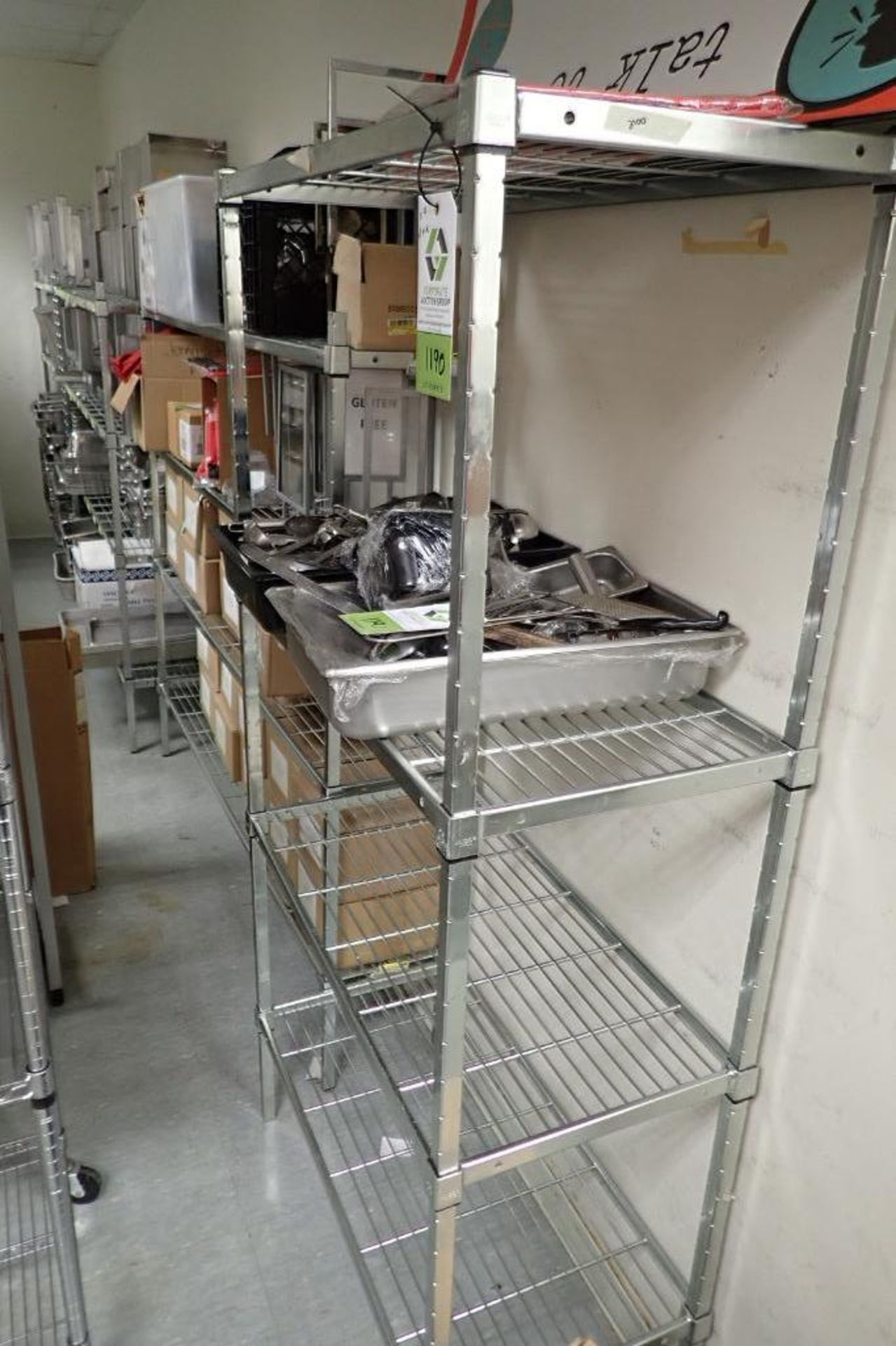 Chrome 4-shelf wire racks - Image 3 of 5