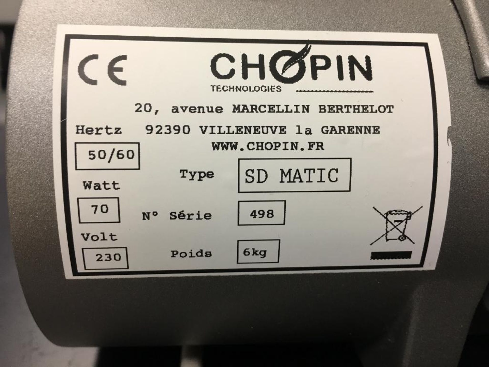 Chopin Technology starch measuring unit {Located in Omaha, NE} - Image 4 of 9