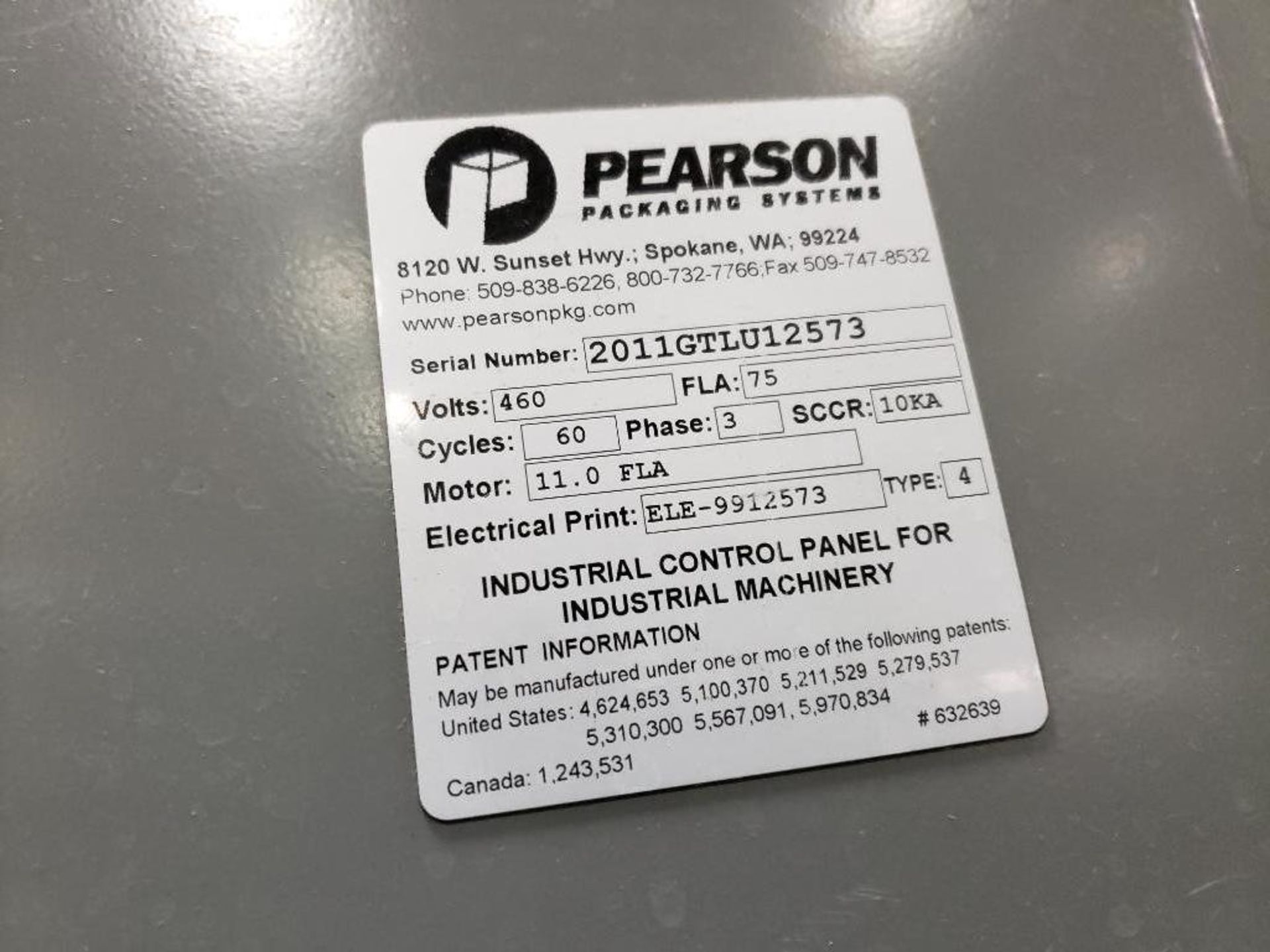 2011 Pearson pick and place case packer {Located in Darien, WI} - Image 2 of 8