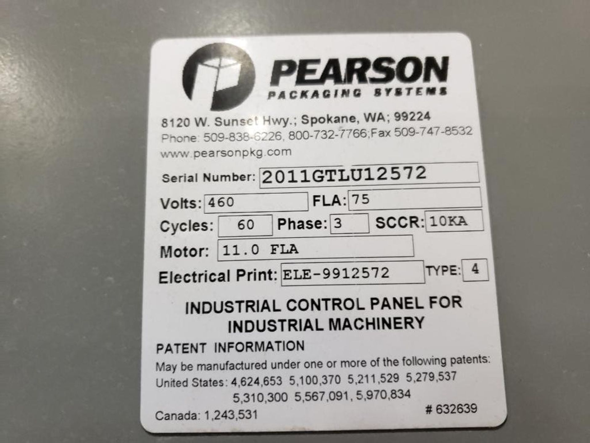 2011 Pearson pick and place case packer {Located in Darien, WI} - Image 2 of 9