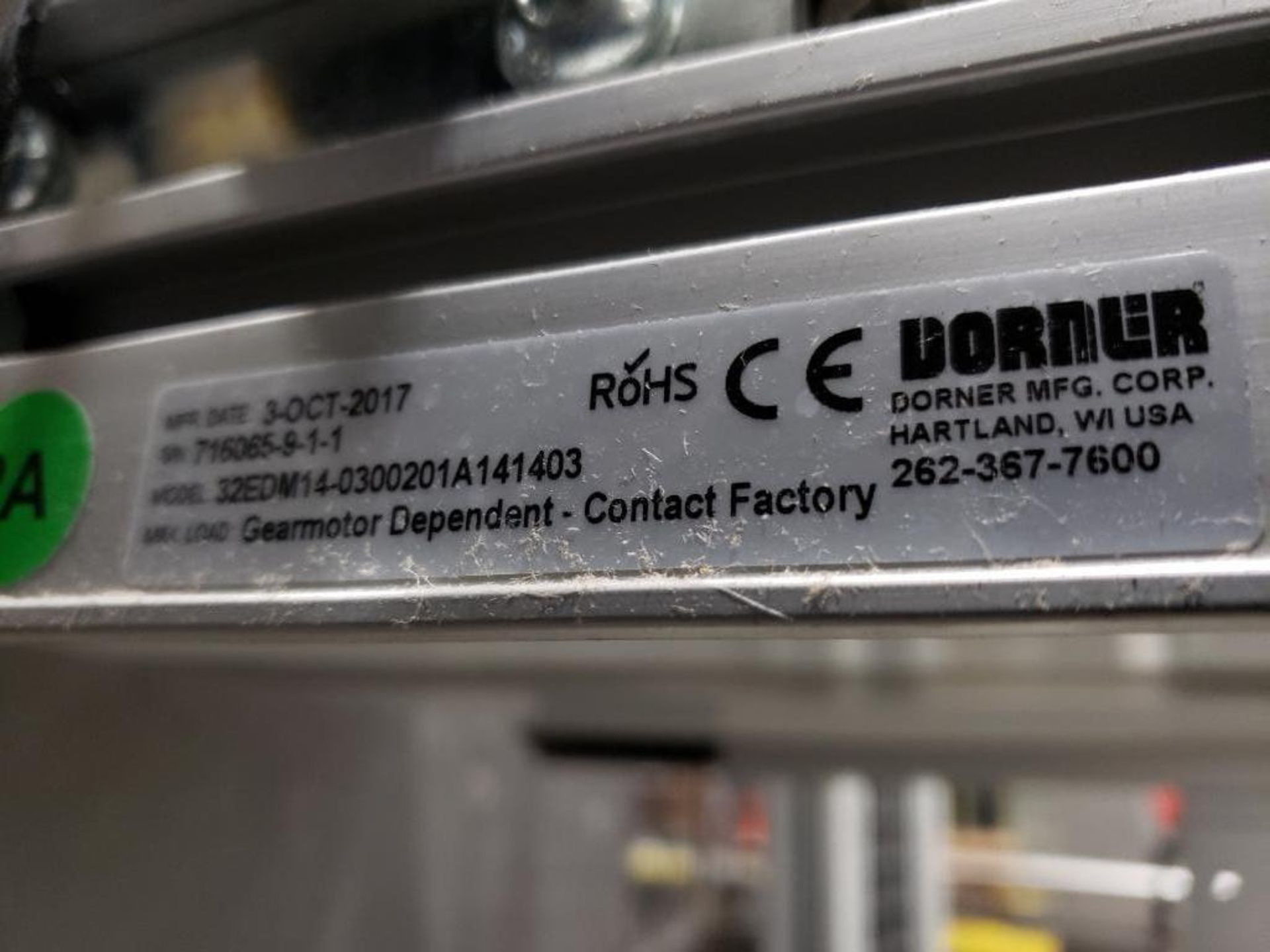 Dorner 3200 series conveyor {Located in Darien, WI} - Image 4 of 5