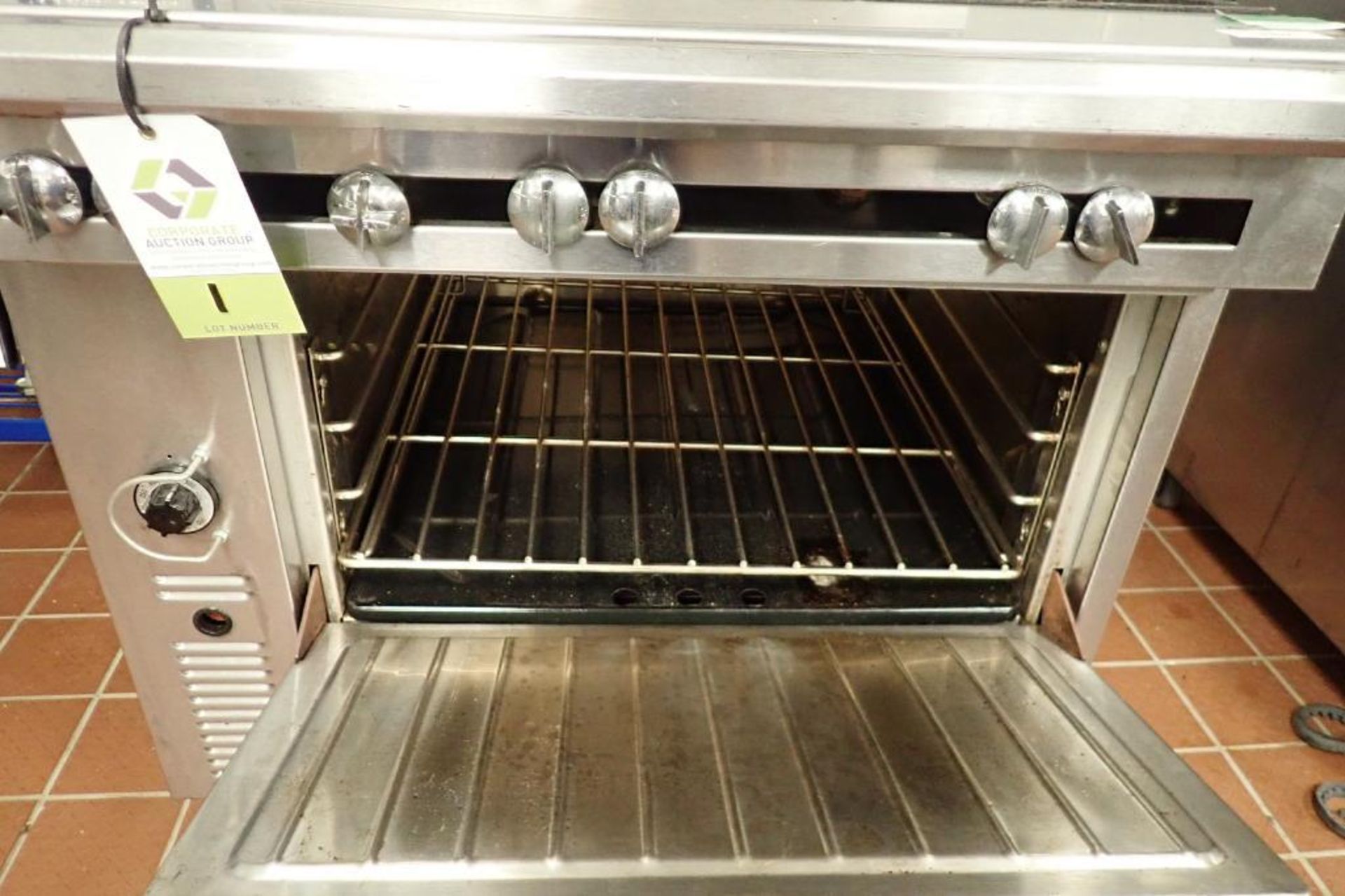 US Range six burner standard oven, Model C836-6, natural gas, 36 in. wide x 39 in. deep x 41 in. tal - Image 3 of 4