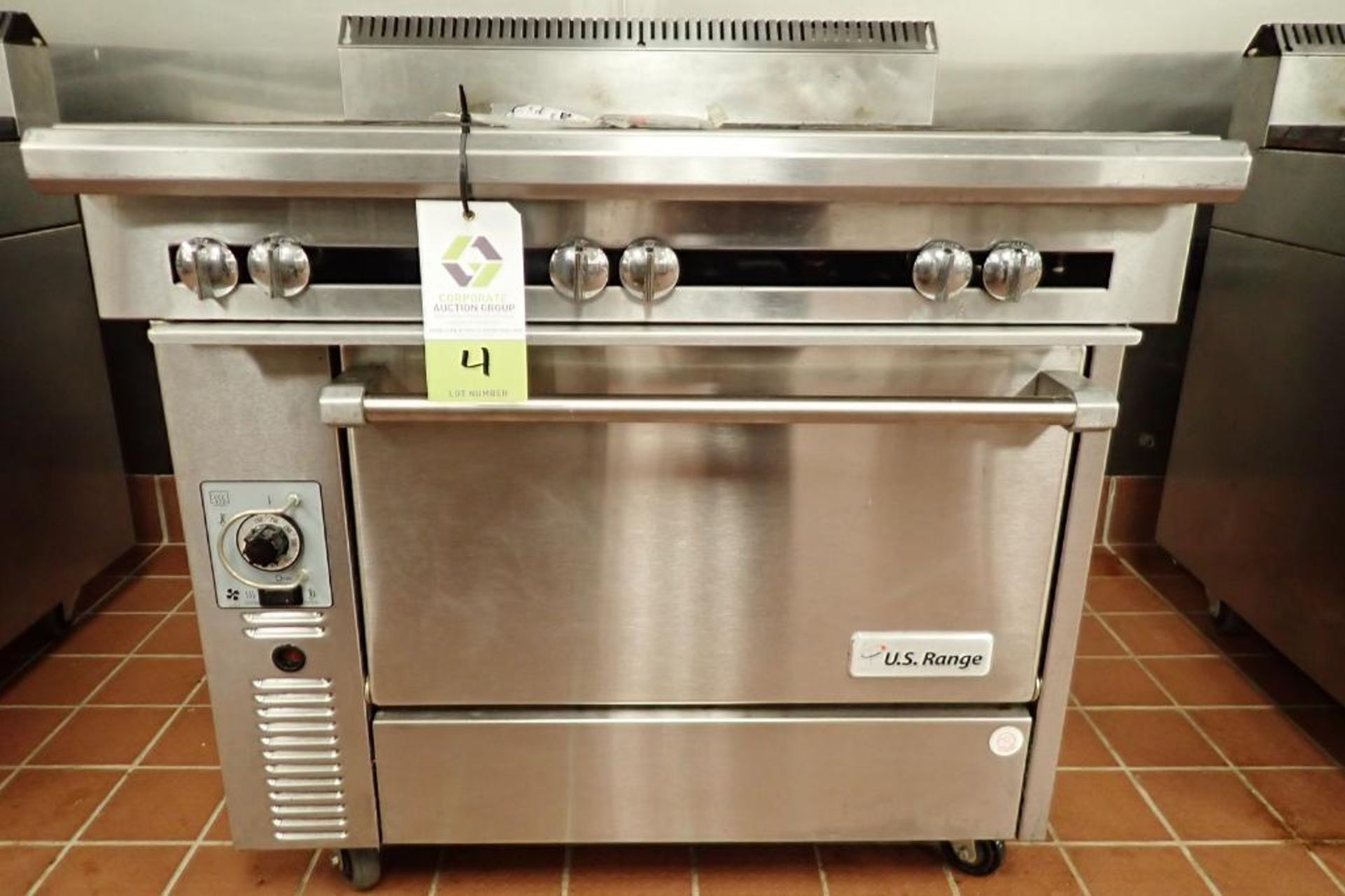 US Range six burner standard oven, Model C836-6, natural gas, 36 in. wide x 39 in. deep x 41 in. tal - Image 3 of 5