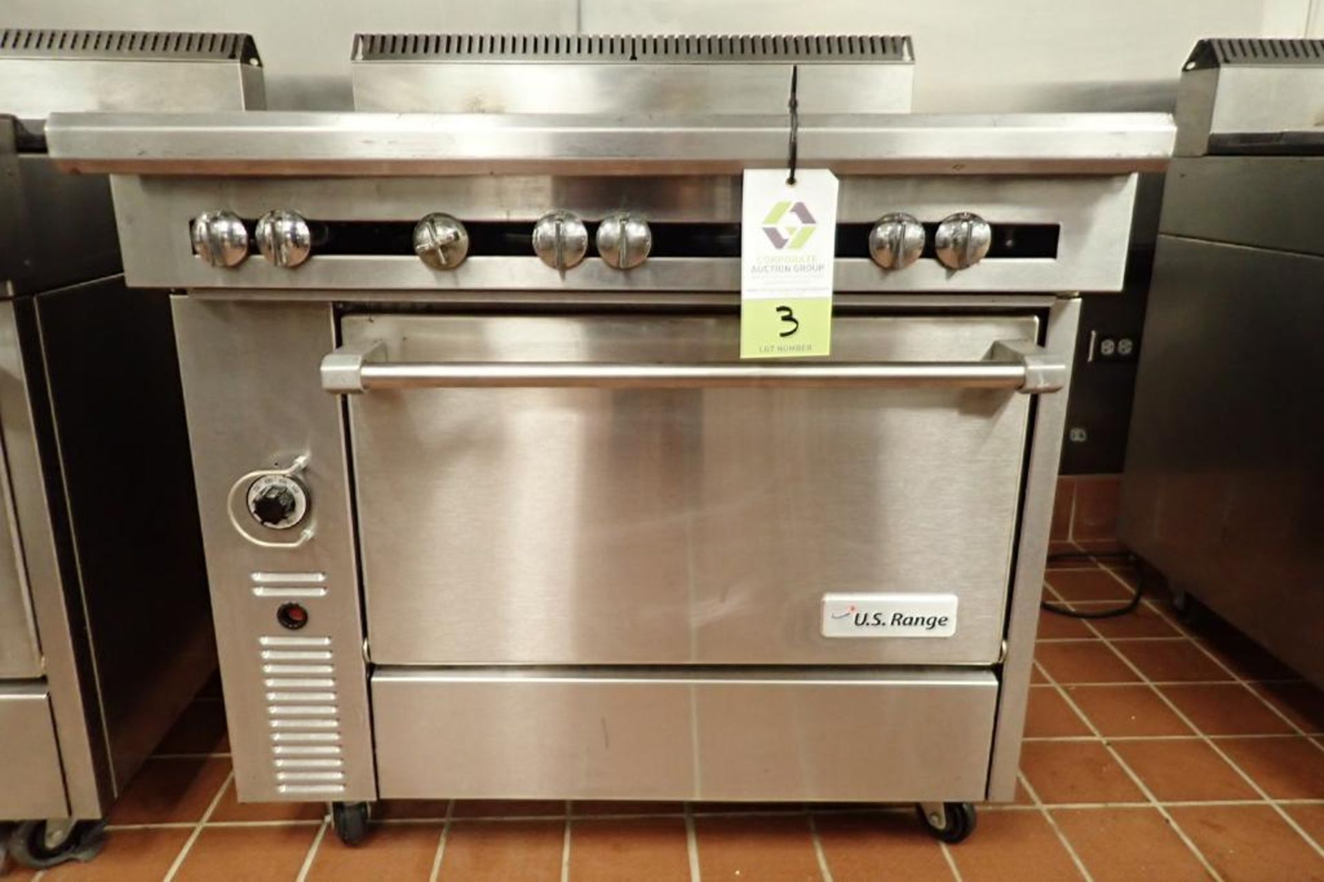 US Range six burner standard oven, Model C836-6, natural gas, 36 in. wide x 39 in. deep x 41 in. tal - Image 6 of 6