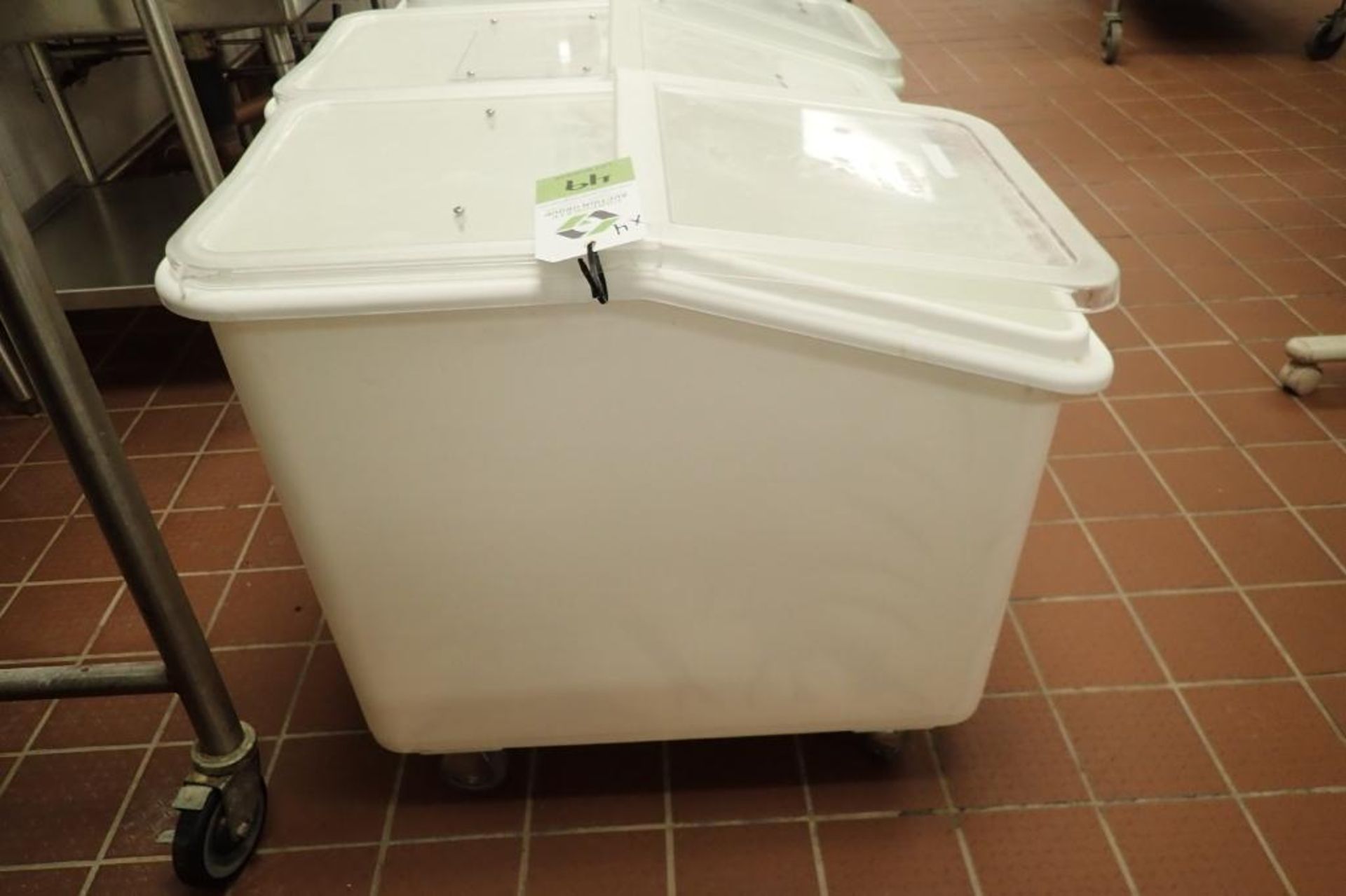 Rubbermaid plastic ingredient bins, 30 in. long x 15 in. wide x 28 in. tall, on casters - Image 3 of 3