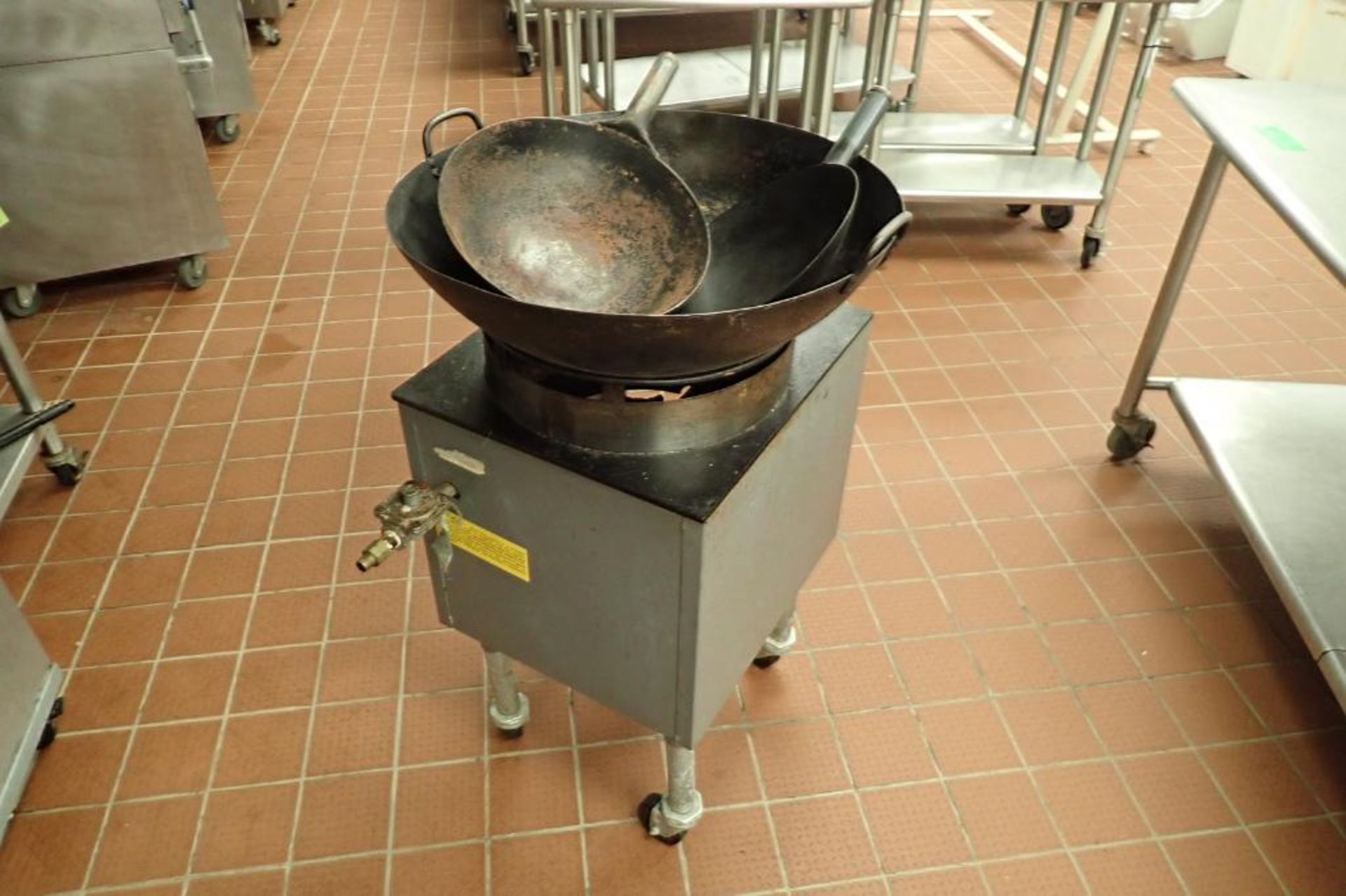 Rankin-Delux single burner commercial wok, Model OR-18W-C, SN 2145, natural gas, 18 in. wide x 20 in - Image 4 of 4