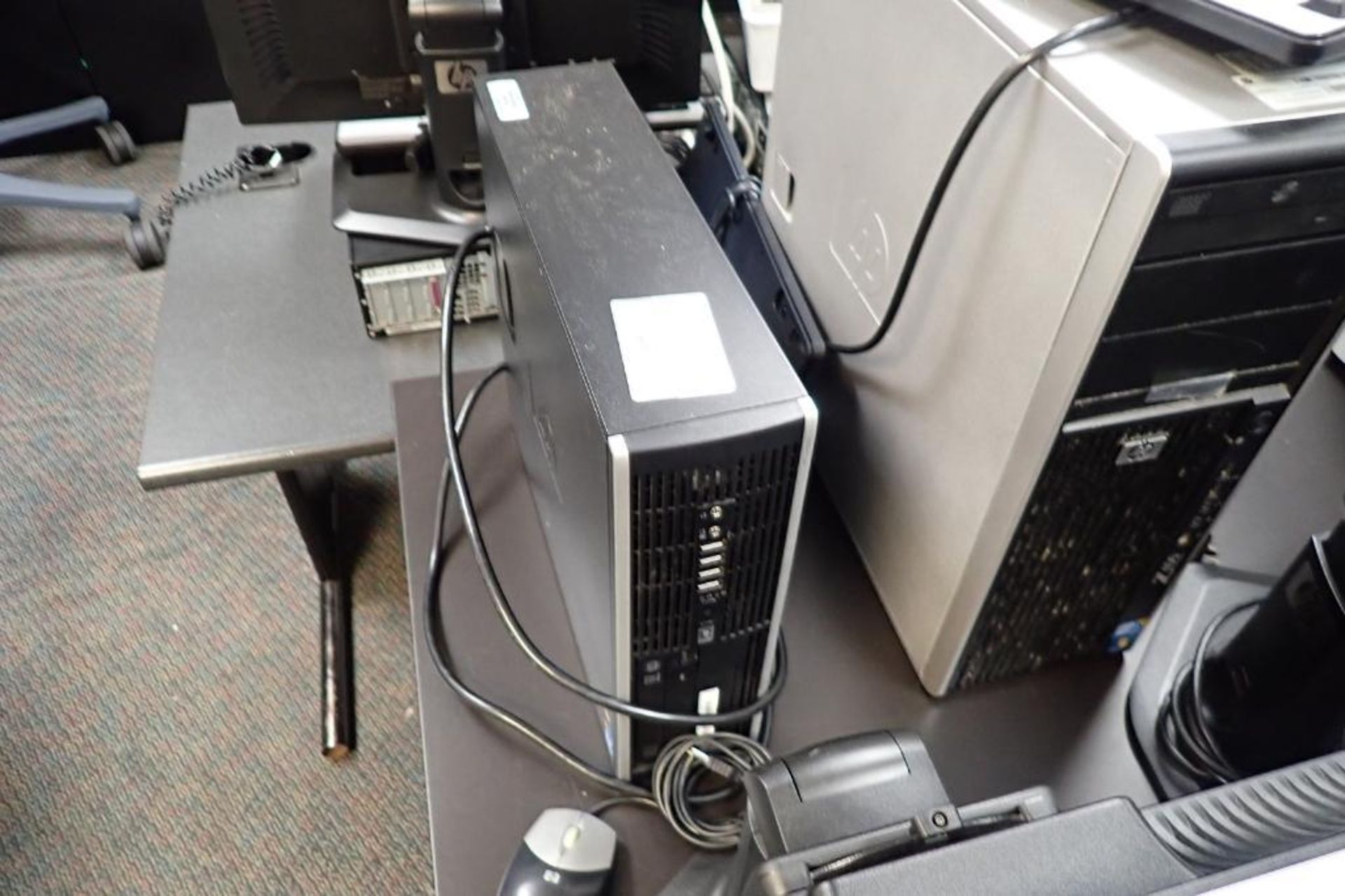 (2) HP desktop computer and screen, (1) HP laser printer - Image 7 of 8