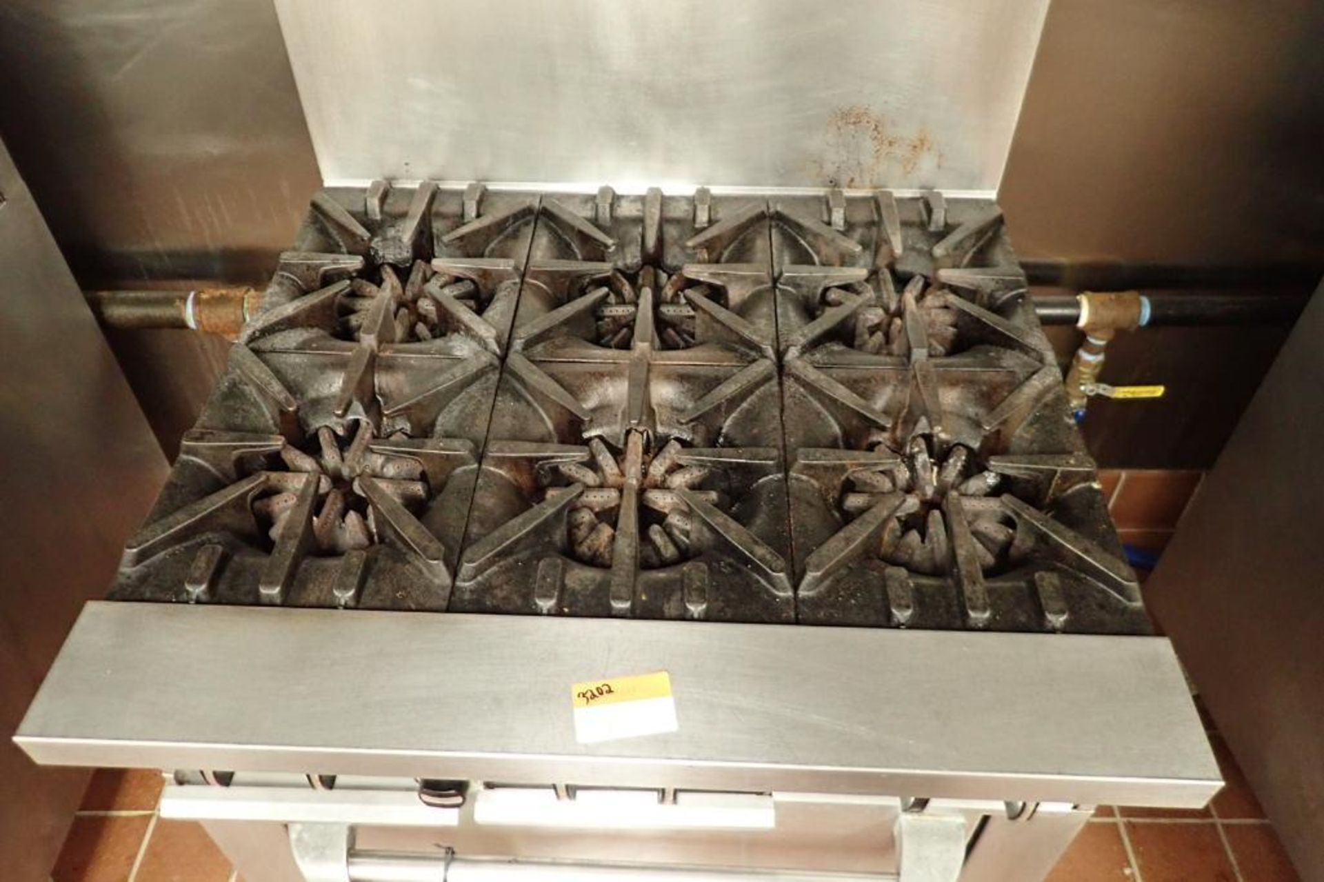 Garland six burner standard oven, Model G36-6R, natural gas, 36 in. wide x 35 in. deep x 57 in. tall - Image 3 of 6