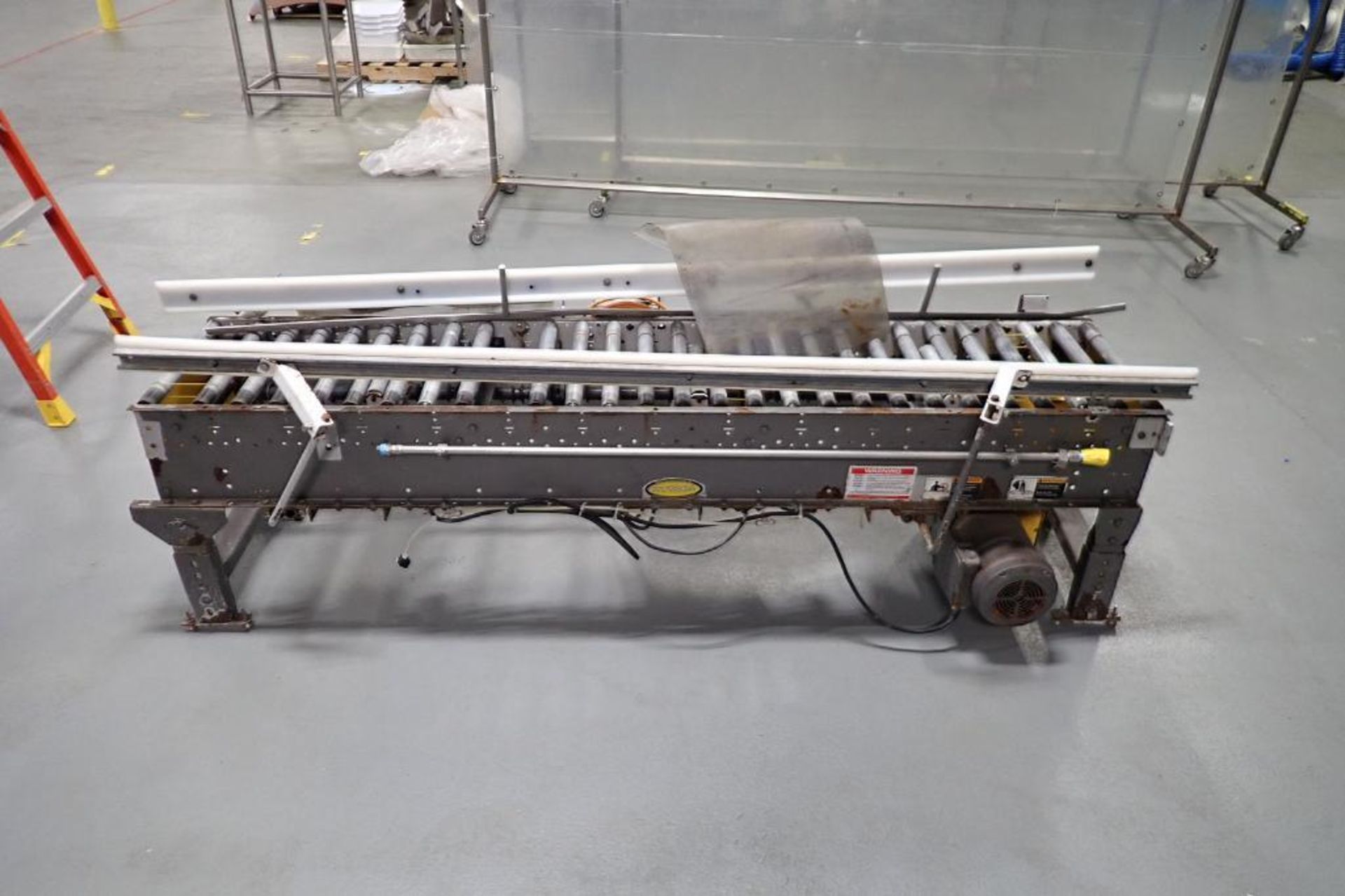 Hytrol powered roller conveyor, 84 in. long x 15 in. wide x 24 in. tall - ** Rigging Fee: $ 50 ** - Image 2 of 6