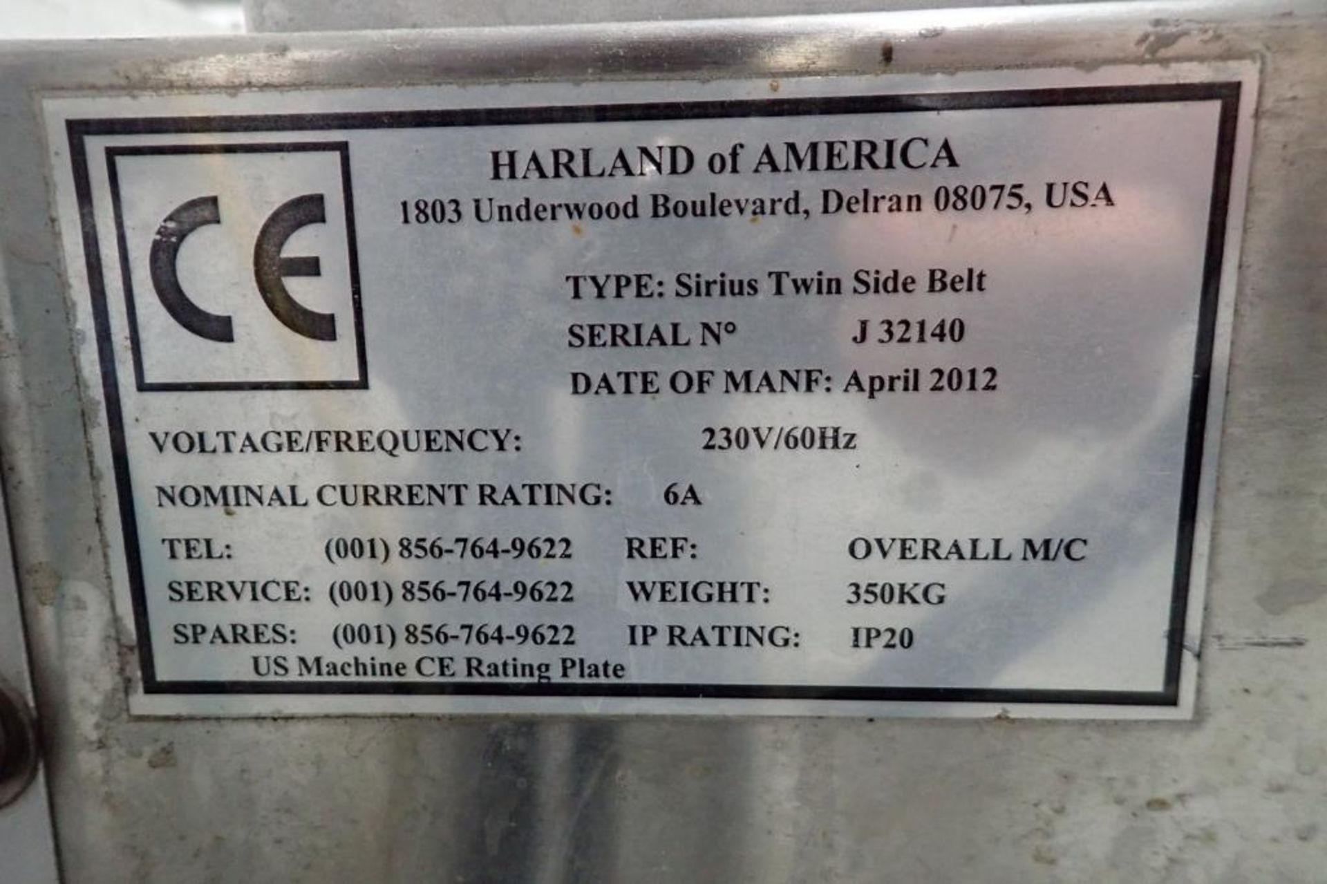 Harland labeler, top and bottom, REF: Sirius 205 LH - ** Rigging Fee: $ 150 ** - Image 12 of 12