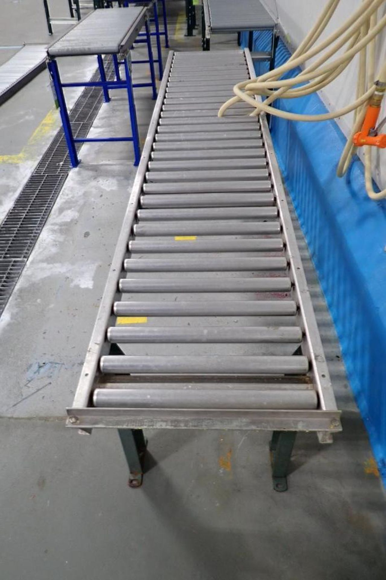 Hytrol gravity roller conveyor, 96 in. long x 15 in. wide - ** Rigging Fee: $ 50 ** - Image 3 of 4