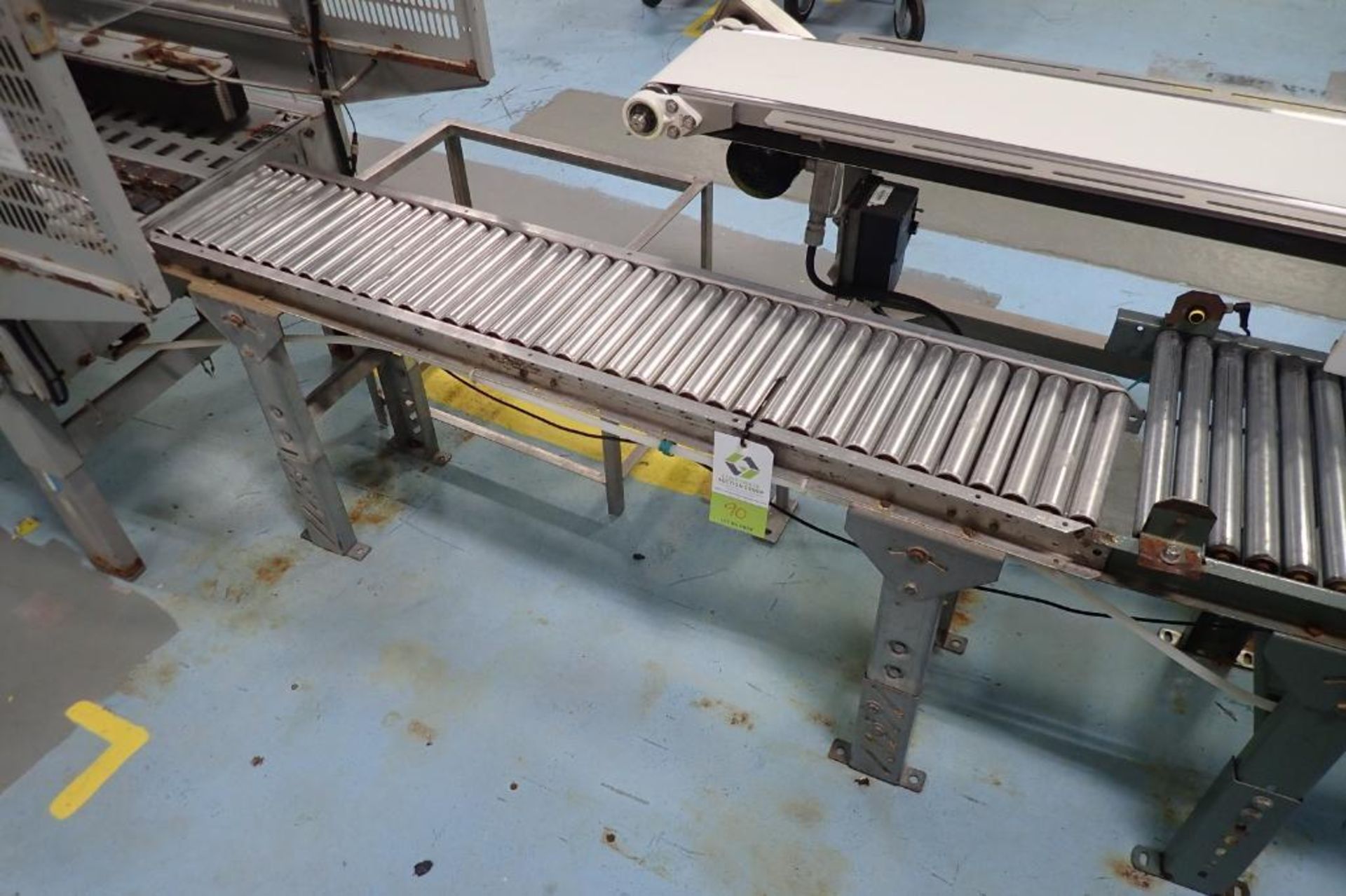 Gravity roller conveyor, 60 in. long x 9 in. wide - ** Rigging Fee: $ 25 **