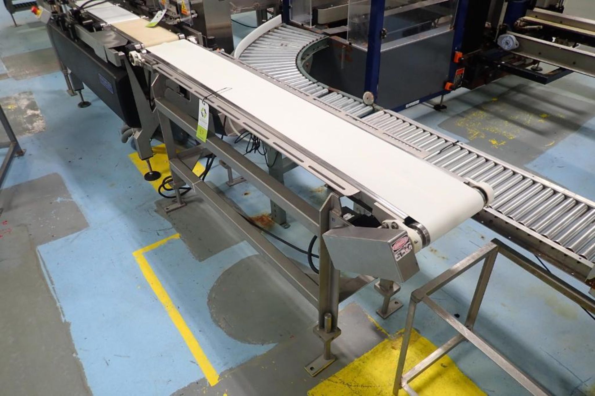 Belt conveyor, 72 in. long x 9 in. wide x 33 in. tall, variable speed drive, SS frame - ** Rigging F - Image 2 of 6