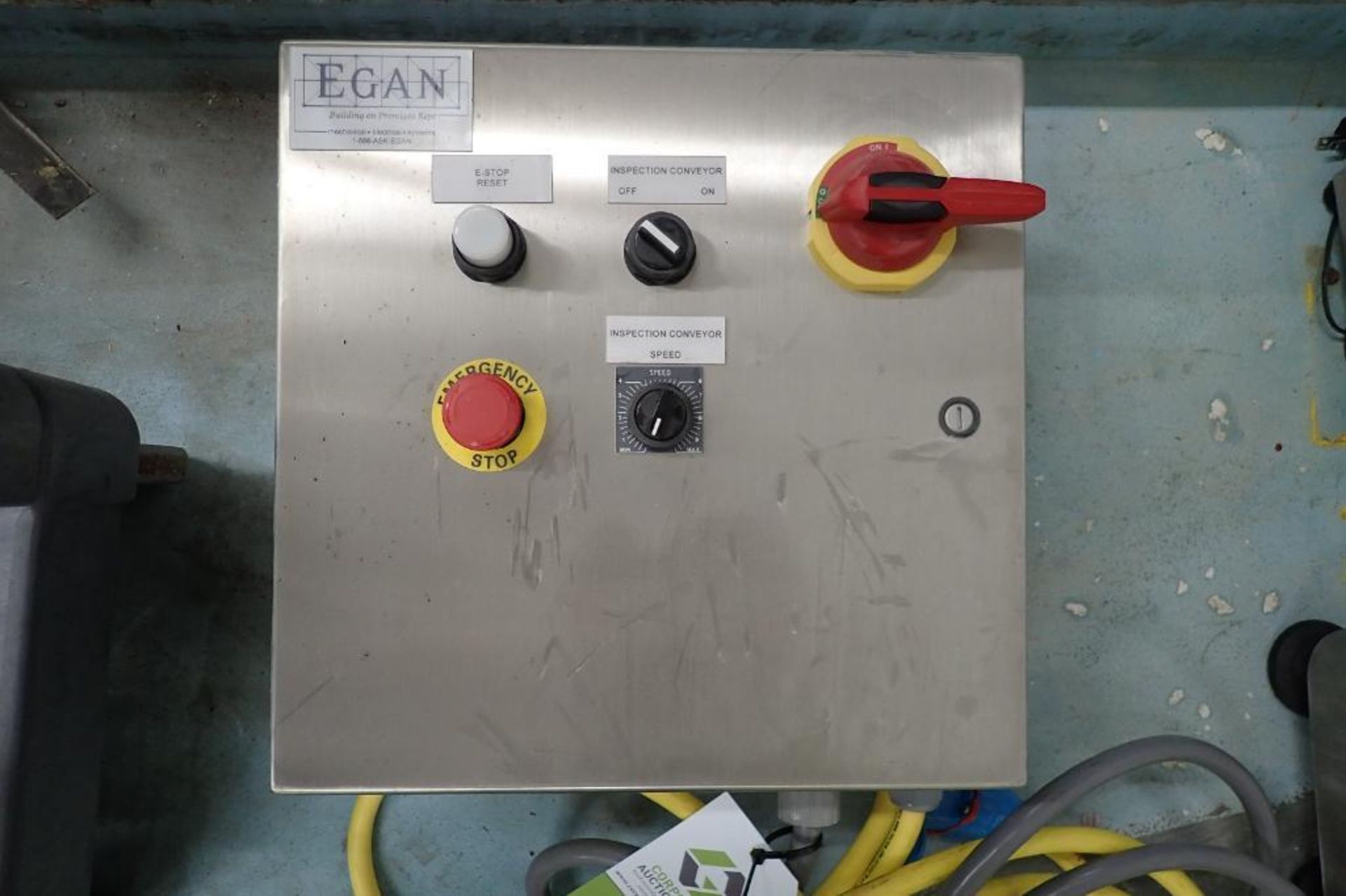 SS control panel, conveyor control panel with e-stop - ** Rigging Fee: $ 25 ** - Image 2 of 5