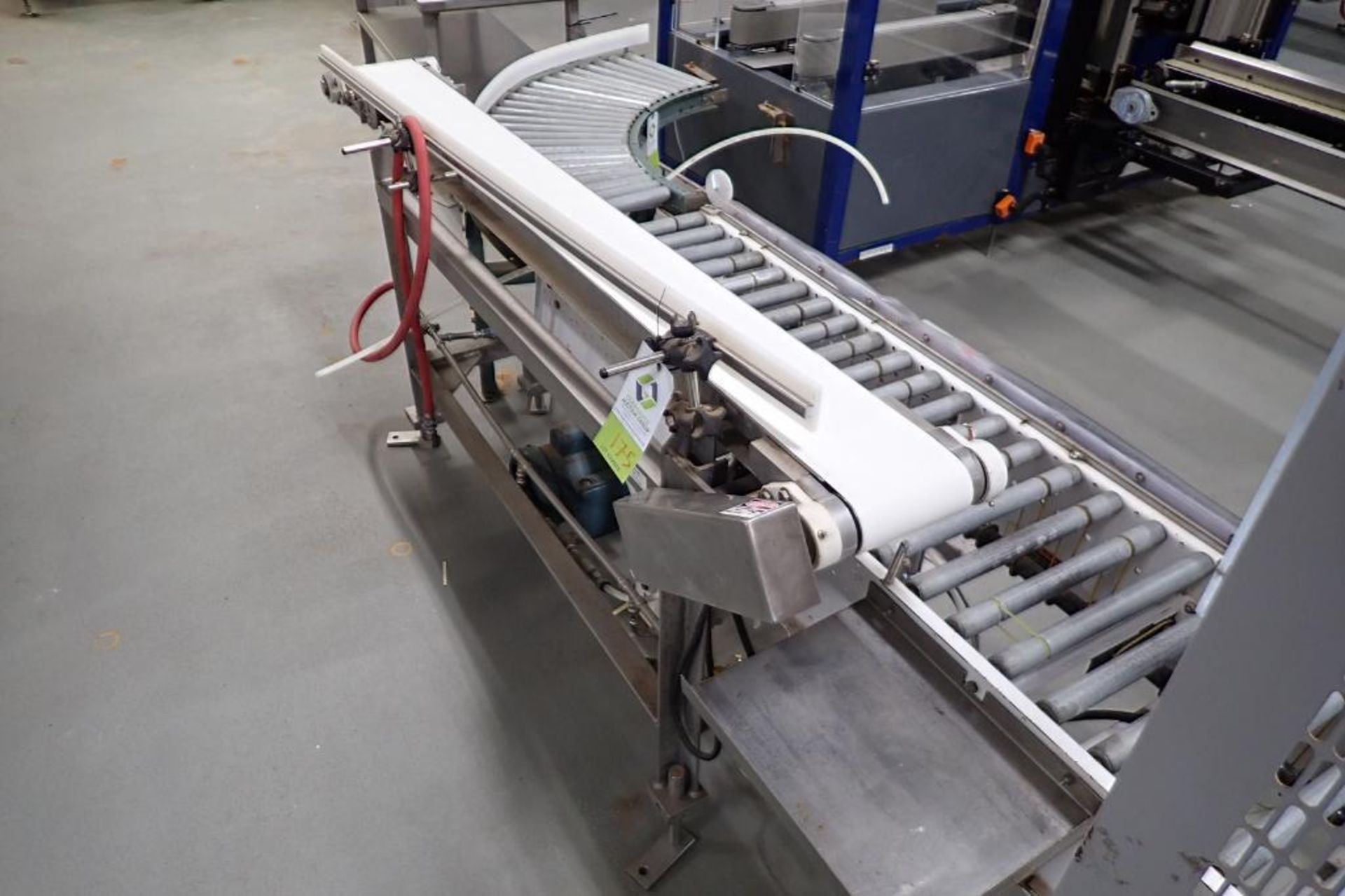 Belt conveyor, 72 in. long x 6 in. wide x 32 in. tall, variable speed control, SS frame - ** Rigging - Image 2 of 5