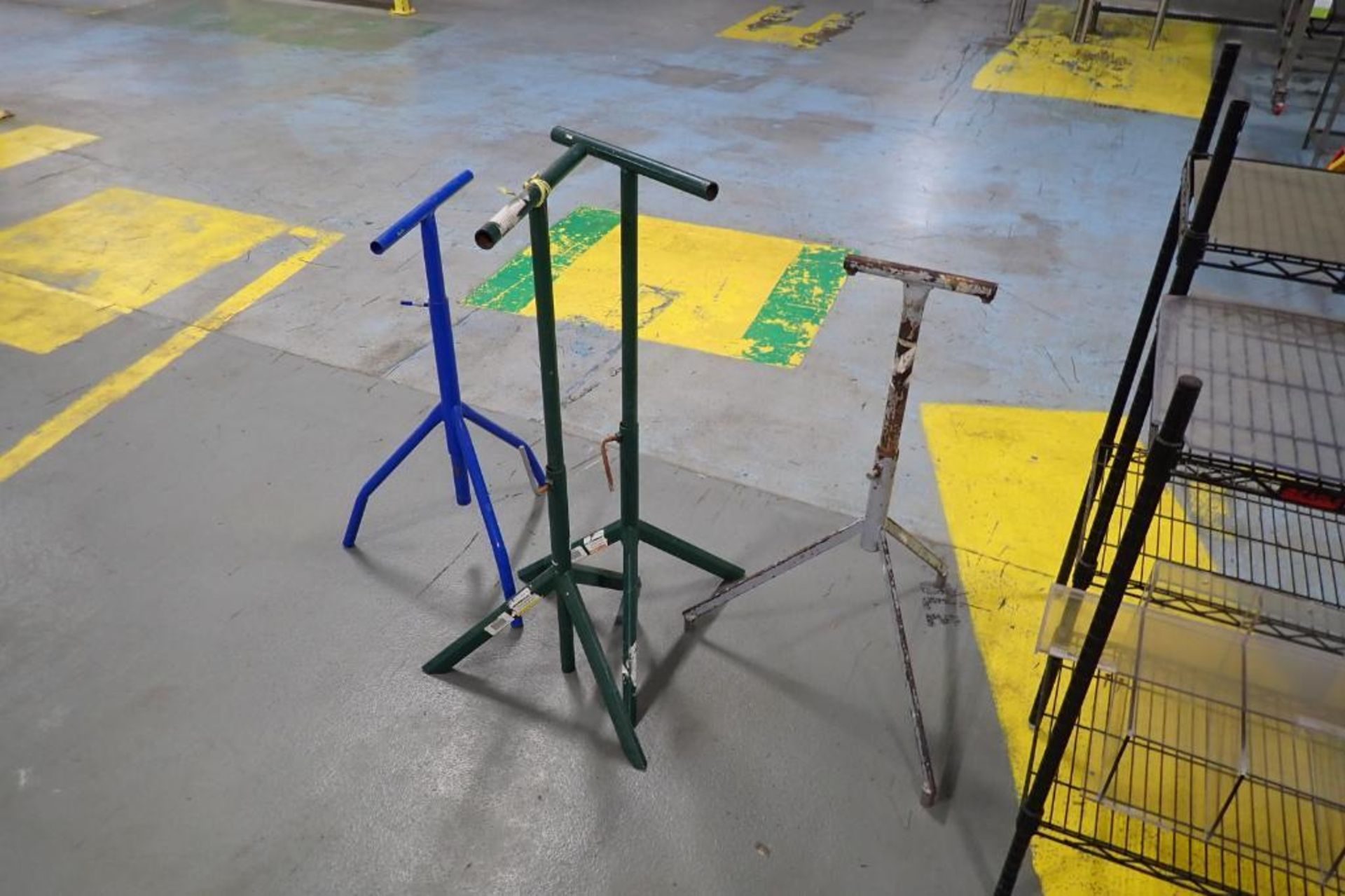 Lot of assorted SS tables, wire metro racks, stands - ** Rigging Fee: $ 50 ** - Image 7 of 10