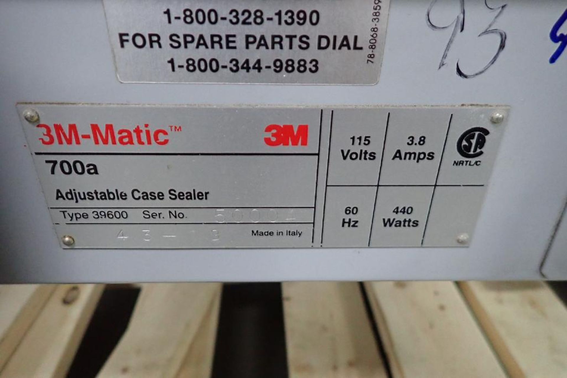 3M Matic adjustable case sealer, Model 700a, SN 50004, top taper and bottom taper, on casters (CAG i - Image 9 of 9