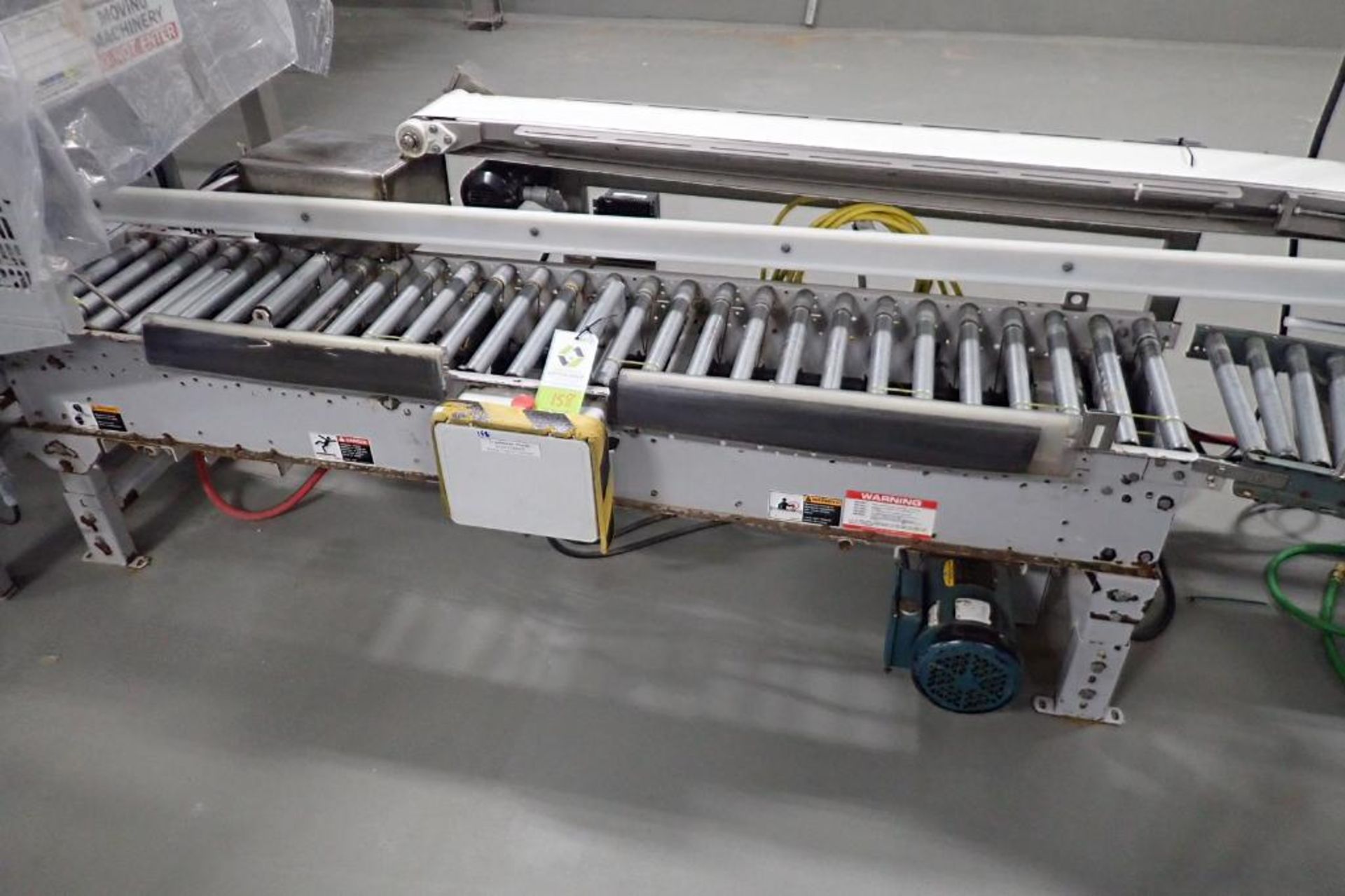 Hytrol powered roller conveyor, 74 in. long x 15 in. wide x 24 in. tall - ** Rigging Fee: $ 50 **