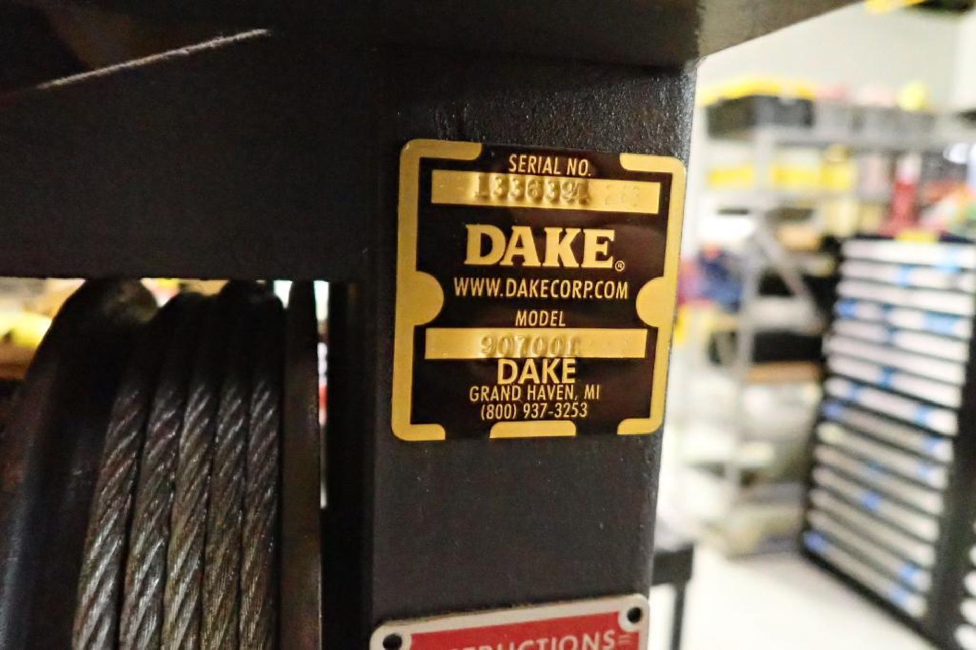 Dake hydraulic hand press, Model 907001, SN 1336394, made in the USA - ** Rigging Fee: $ 75 ** - Image 9 of 9