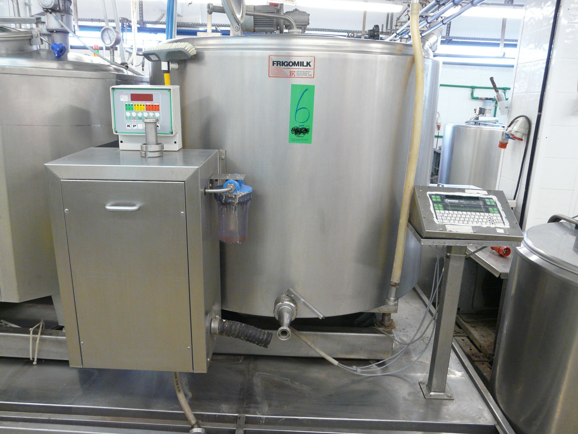 Mixing/Cooling Tank for Ice Cream 1000L with agitator, Type FRIGOMILK,Self contained Freon Condenser