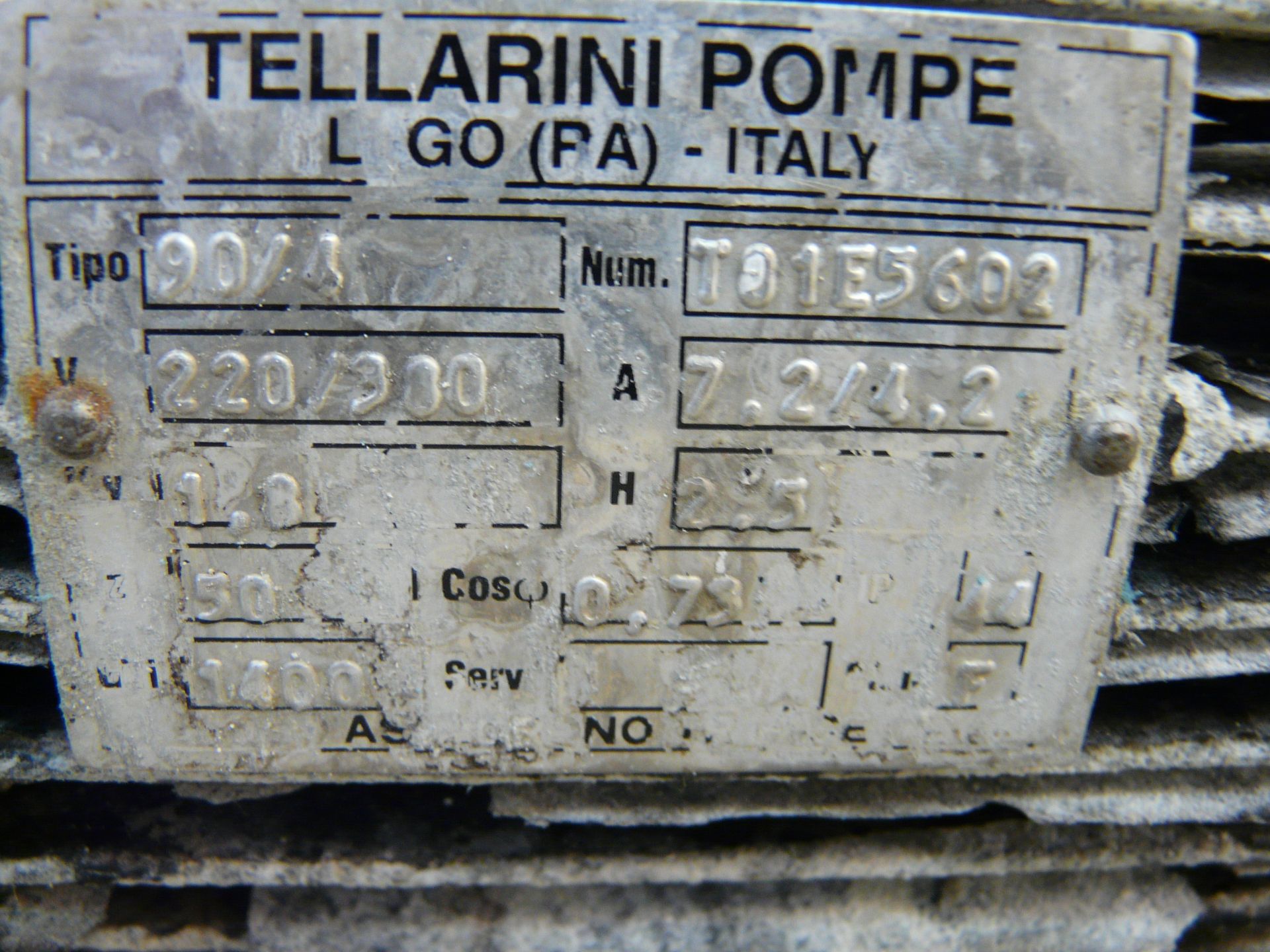 TELLARINI Reception Pump on Wheels and start/stop controls - Image 3 of 3