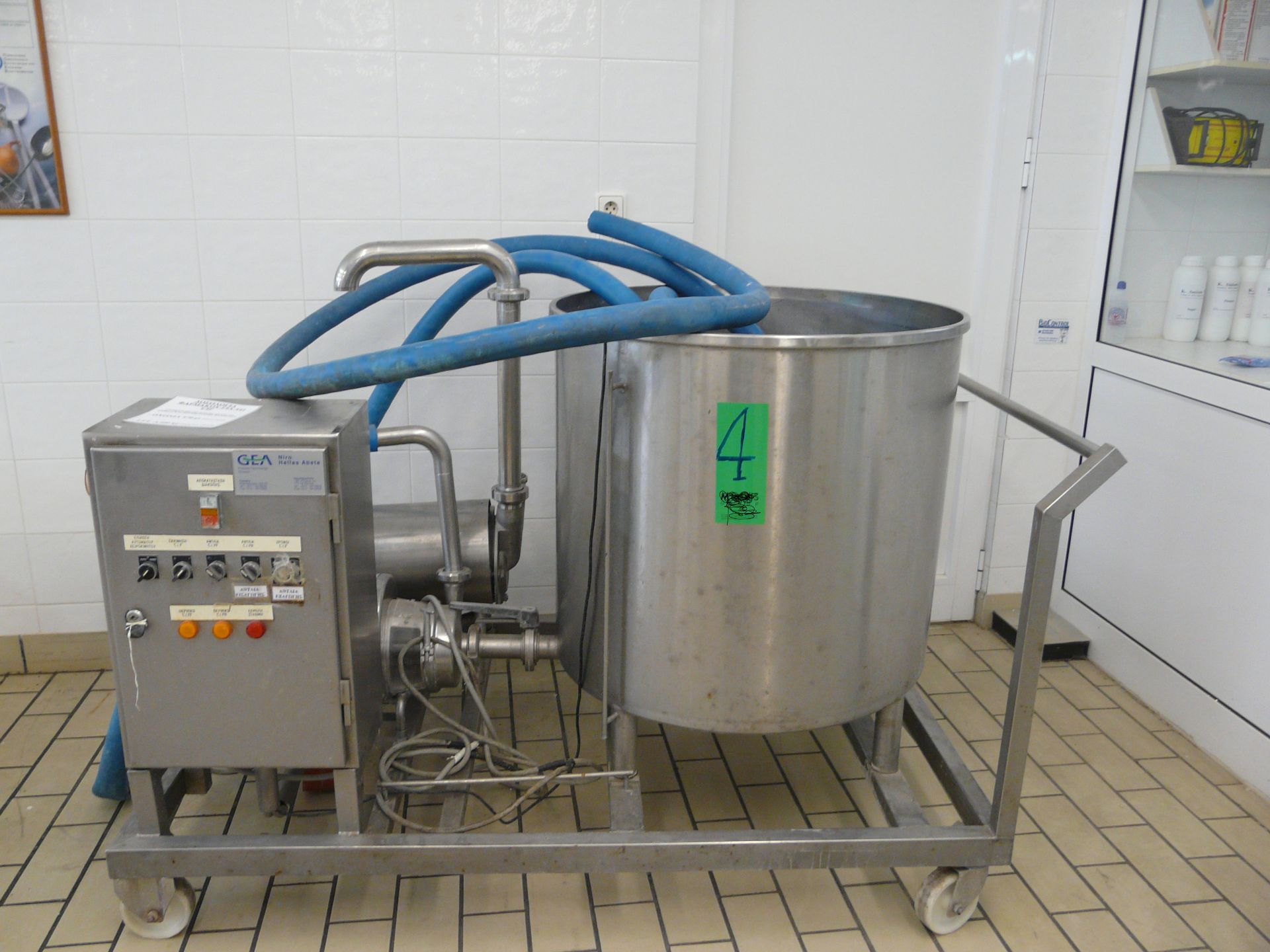 CIP for the Ice Cream Freezers Semi automatic , Manufacturer : GEA NIRO ,Comes with control
