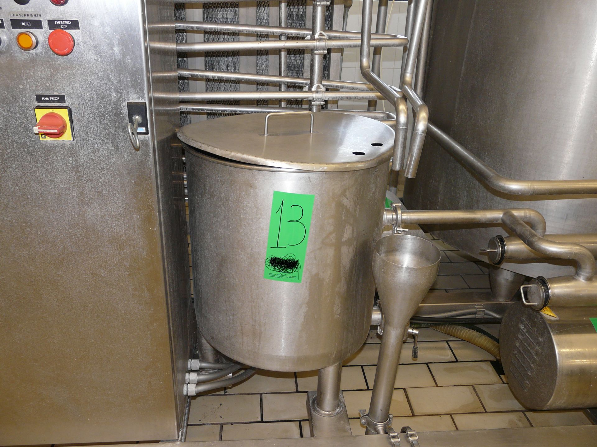 TETRA PAK HOYER HTST 1200 Pasteurizer for Ice Cream , Contains 2 x Tanks with agitators ,1 Plate - Image 15 of 20