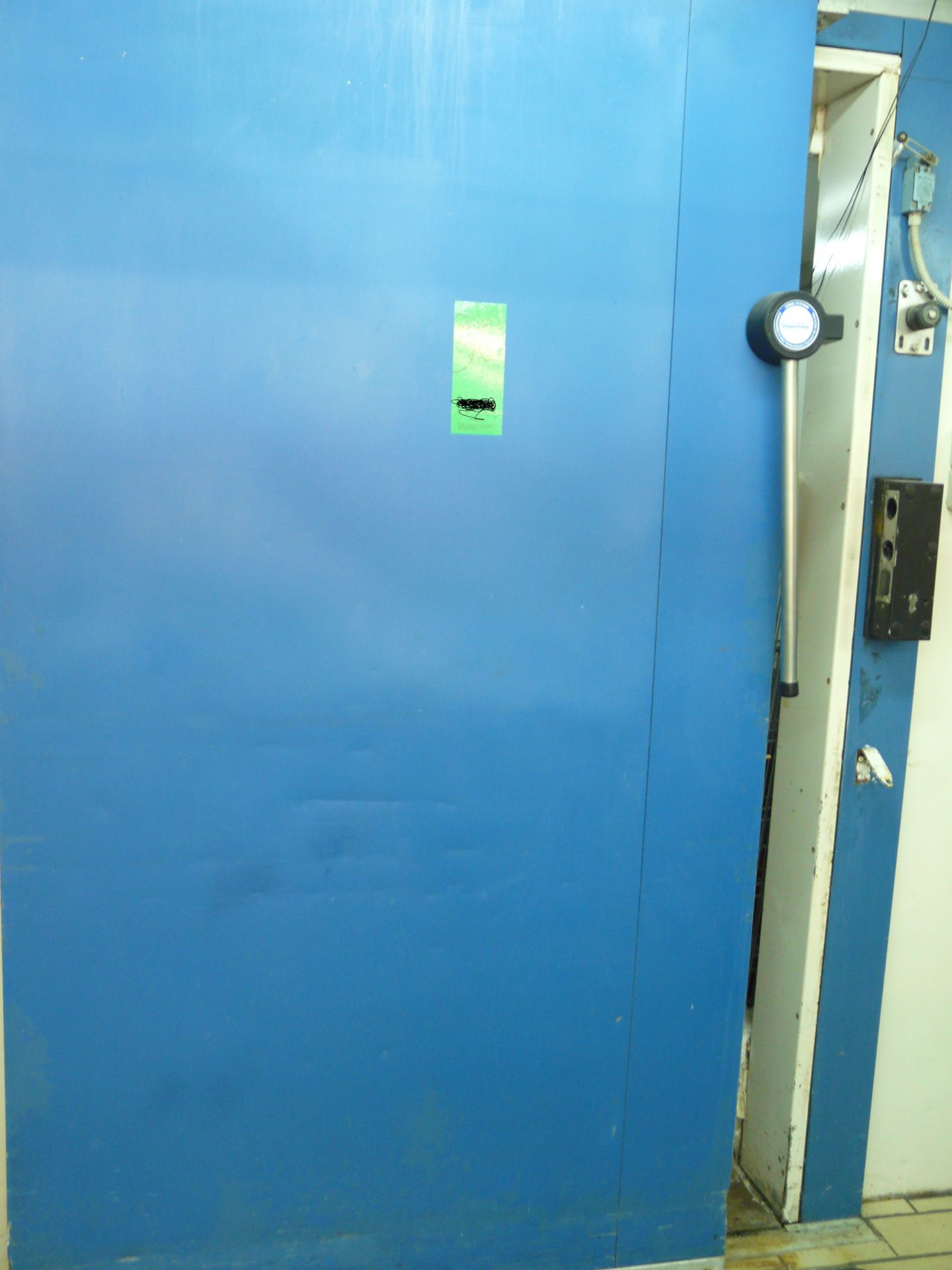 Sliding door for fridge unit ,blue colour ,Make ROMA GERMANY 130x230cm