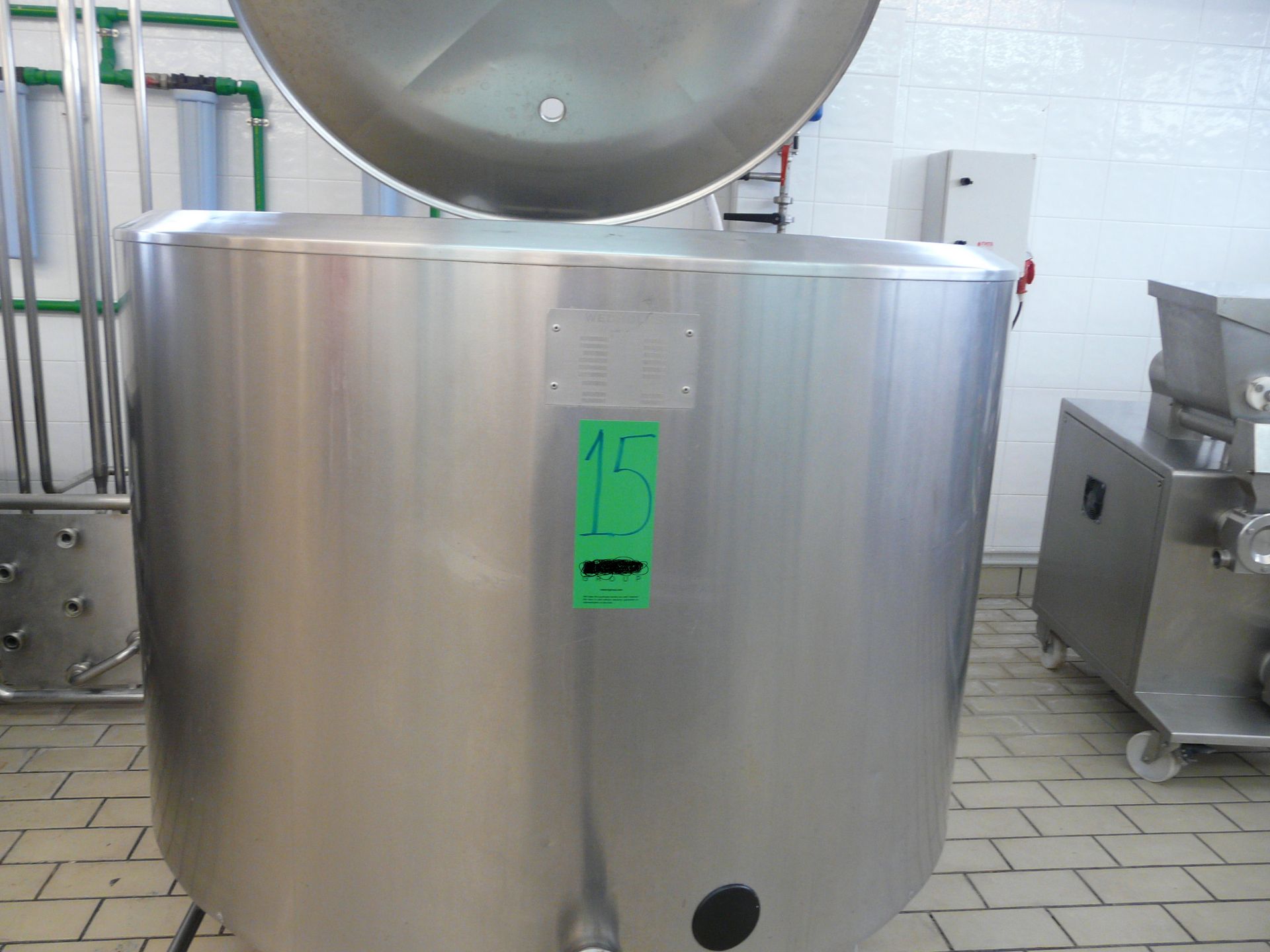 Mixing/Cooling Tank for Ice Cream 1020L with agitator, Type WEDHOLMS,Self contained Freon - Image 2 of 4