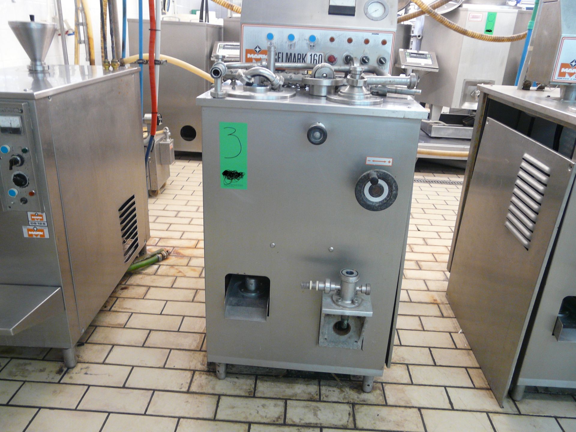 MARK ,GELMARK 160 Continuous Ice Cream Freezer ,160 Ltr/Hr ,Y.O.M 1985,Refrigerant Liquid R22