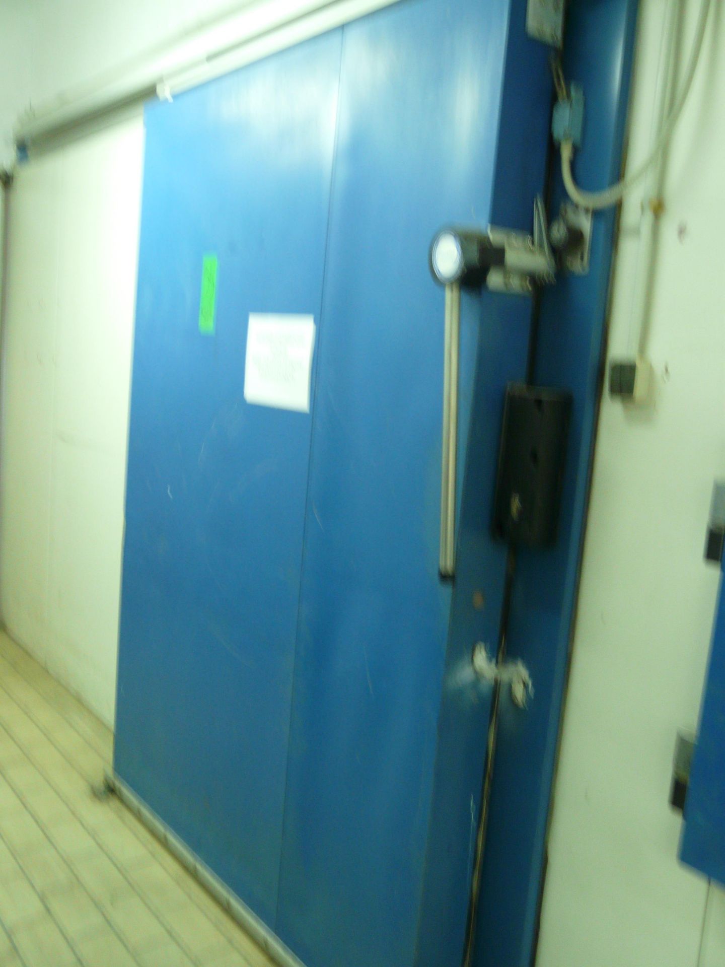Sliding door for fridge unit ,blue colour ,Make ROMA GERMANY 130x230cm