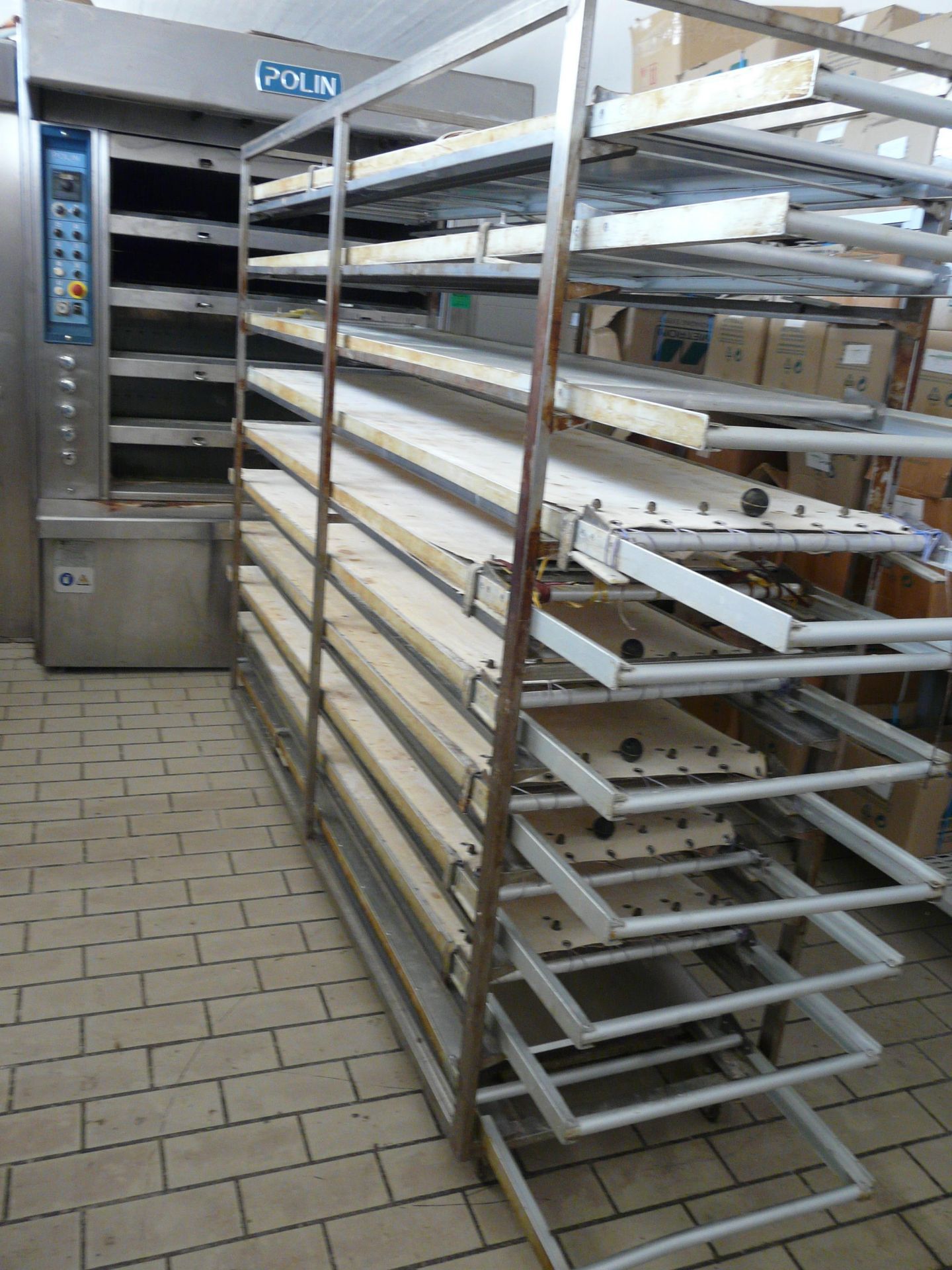 POLIN Oven With 10 Stations , Humidity , Gas Burner , Y.O.M 2003 ,Construction stainless Steel , - Bild 6 aus 10