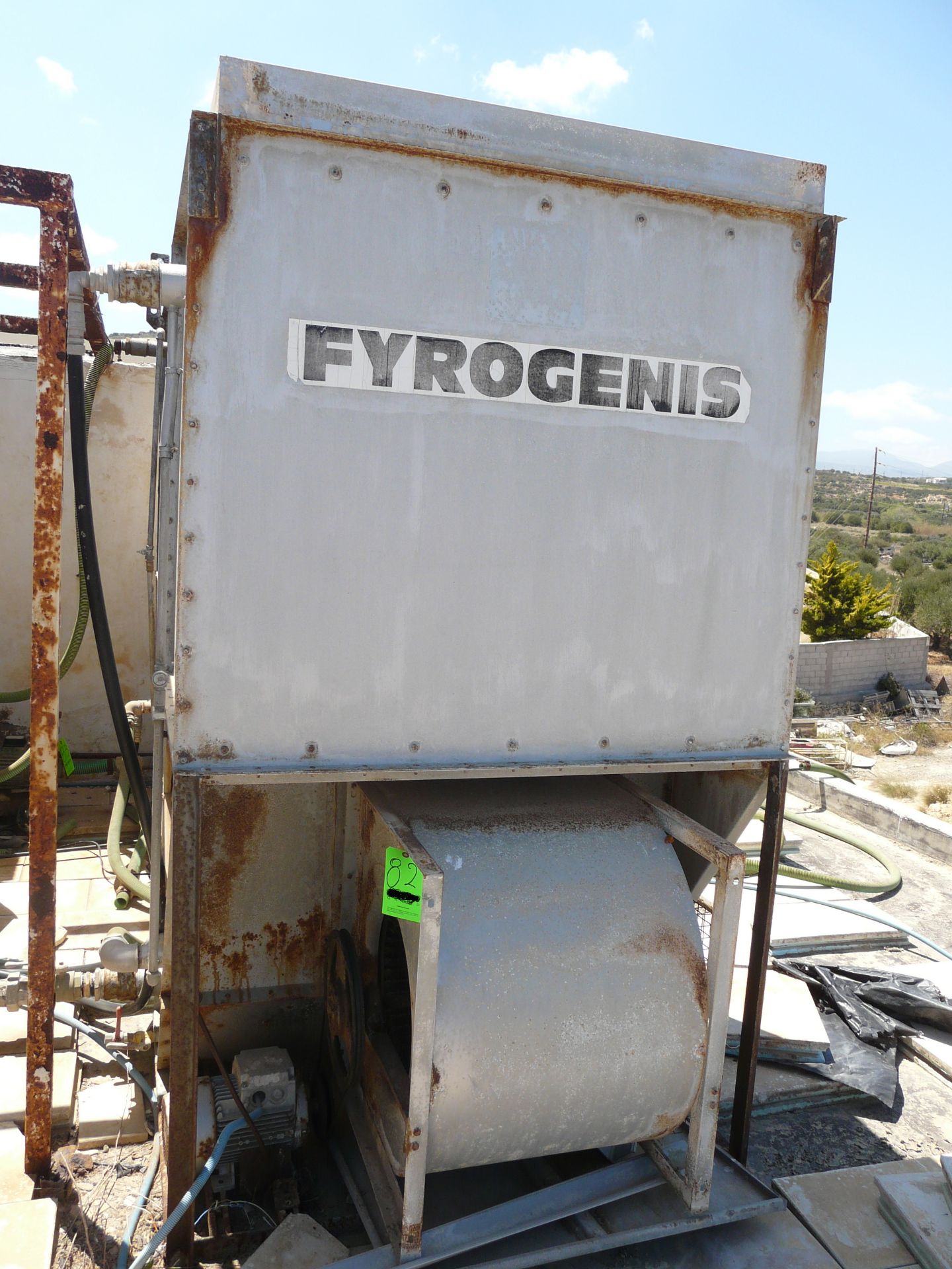FYROGENIS Freezer Unit with water pump Power of Unit : 3HP ,M3/h 11500, 130x125x225