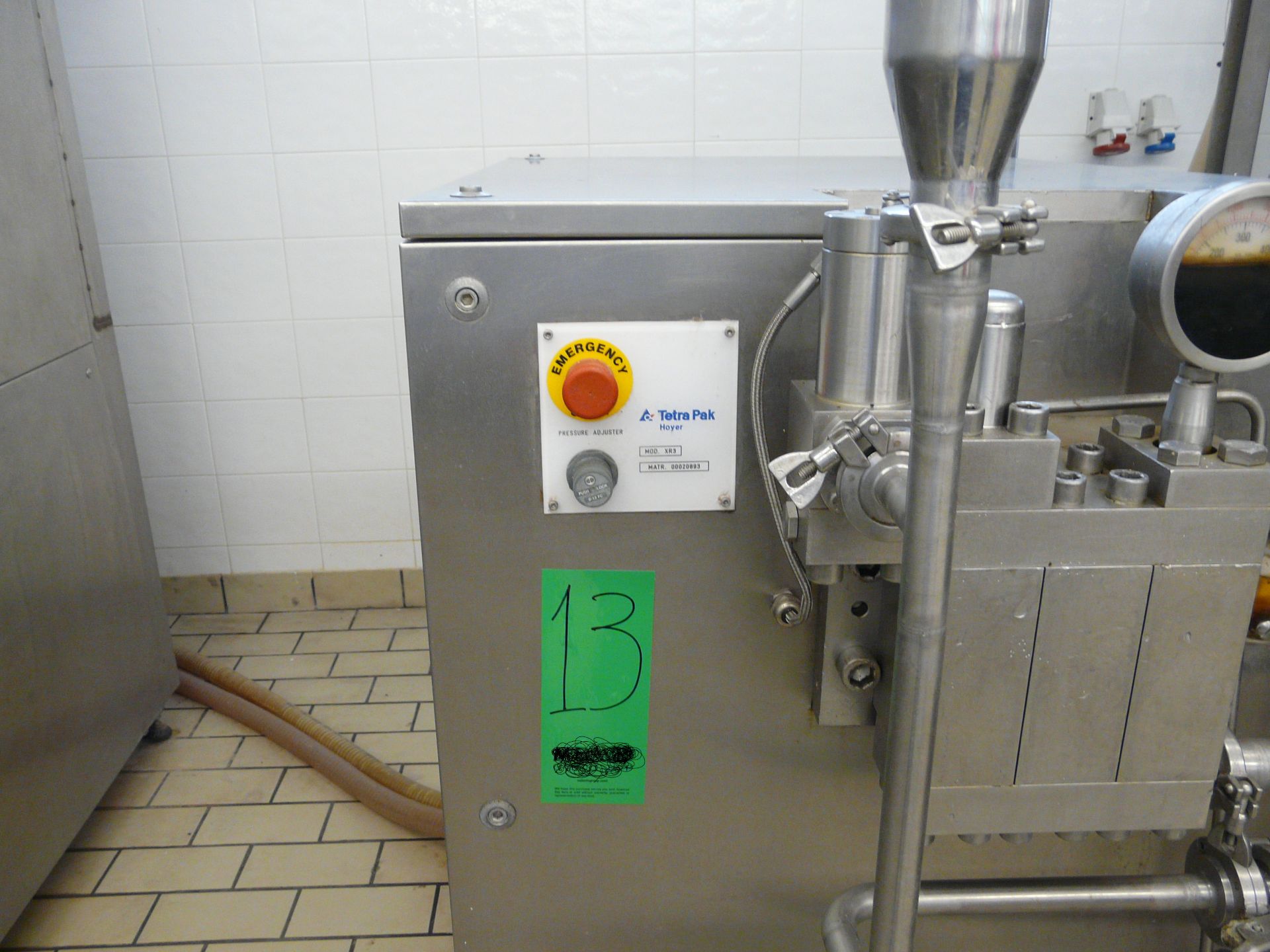 TETRA PAK HOYER HTST 1200 Pasteurizer for Ice Cream , Contains 2 x Tanks with agitators ,1 Plate - Image 6 of 20