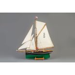 A painted wood model of the ship 'S5', 20th C.