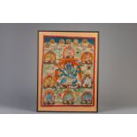 A Tibetan 'Mahakala' thangka, 19th C.