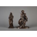 Two bronze sculptures with classical themes, France, 19th/20th C.