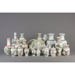 A large varied collection of Chinese famille rose porcelain, 20th C.