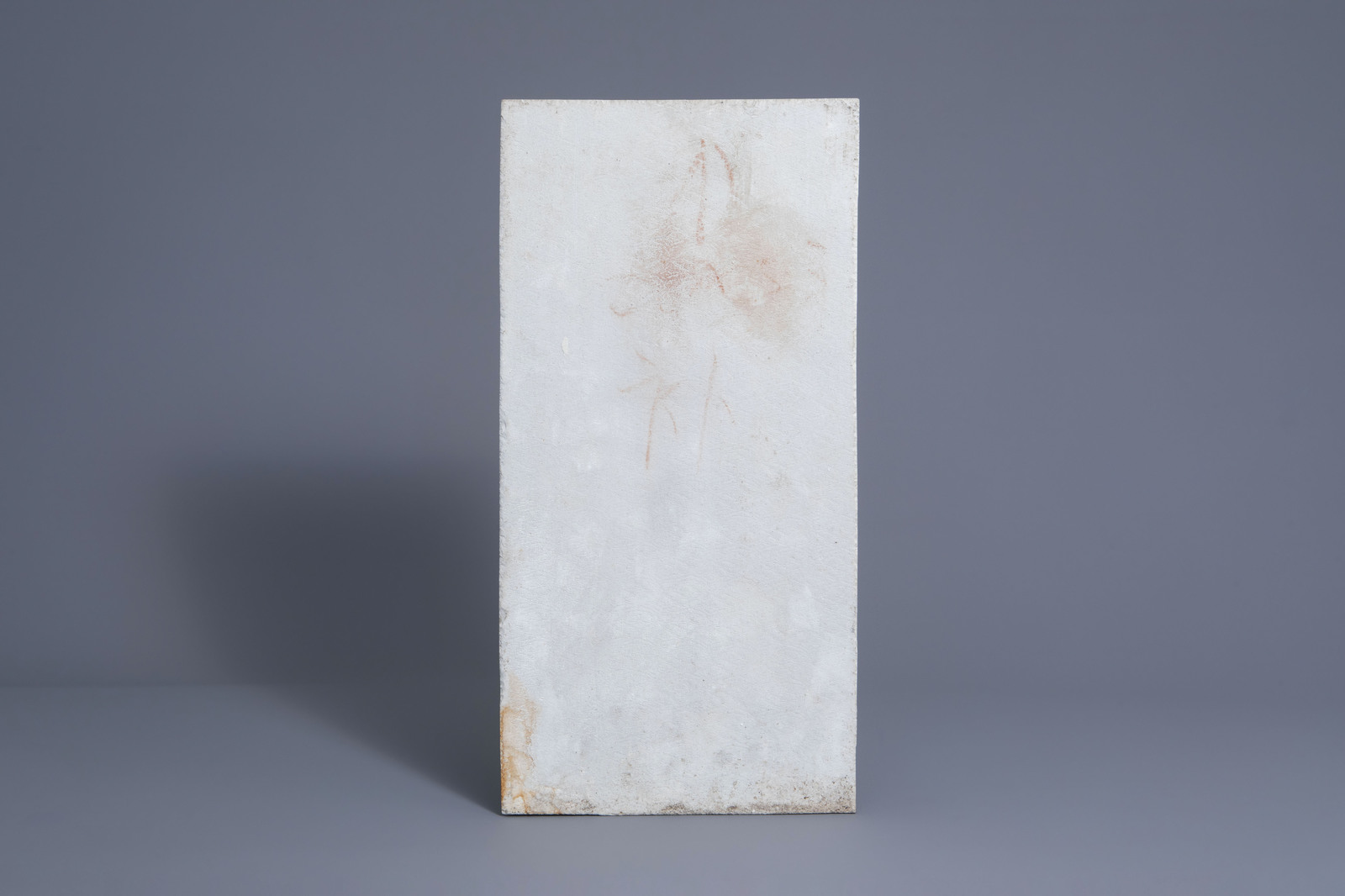 A rectangular Chinese 'winter landscape' plaque, 20th C. - Image 2 of 2