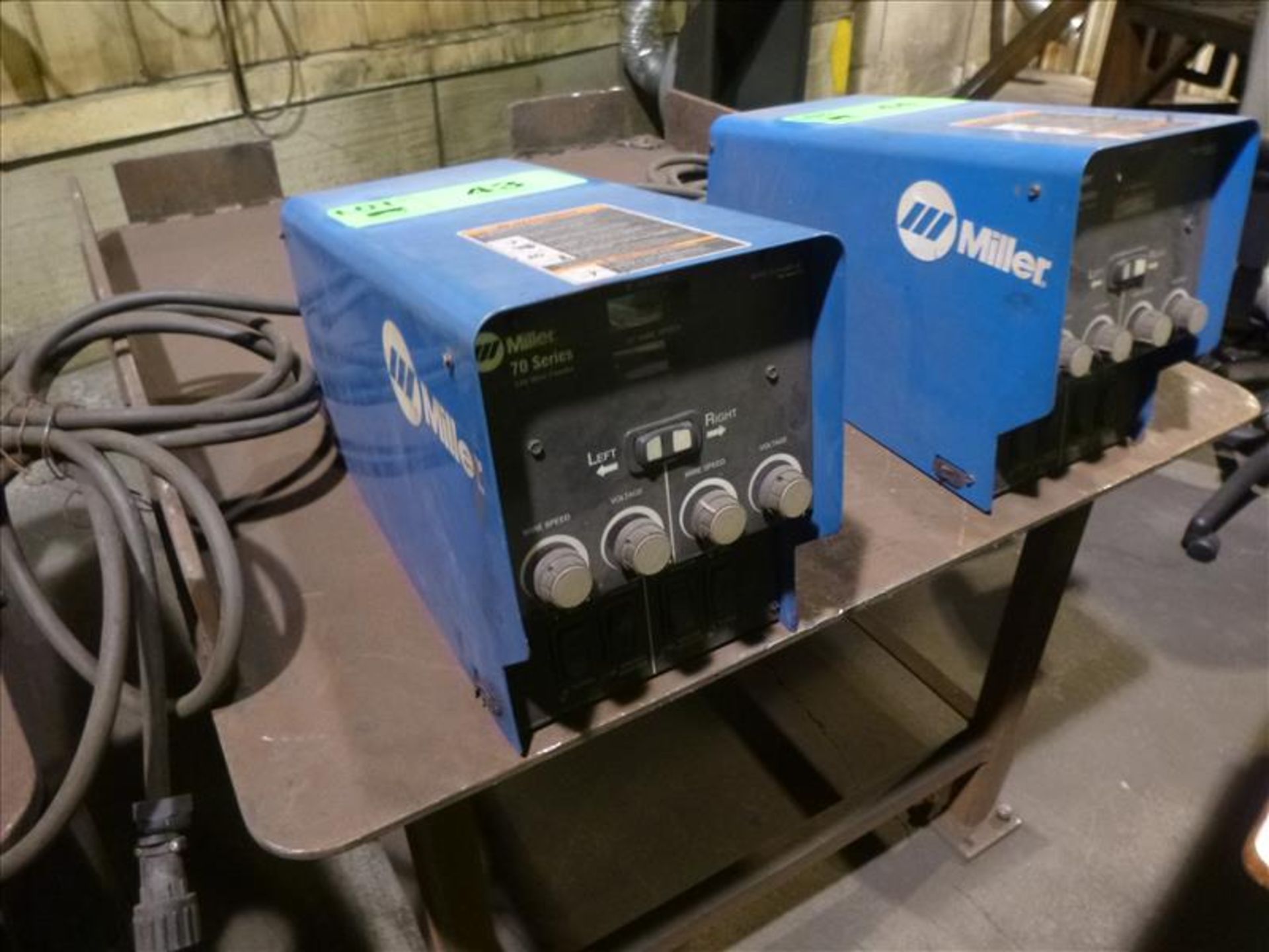 Miller 70 Series wire feeder, mod. DS-74D12, ser. no. LF277214 c/w welding boom (located at 470