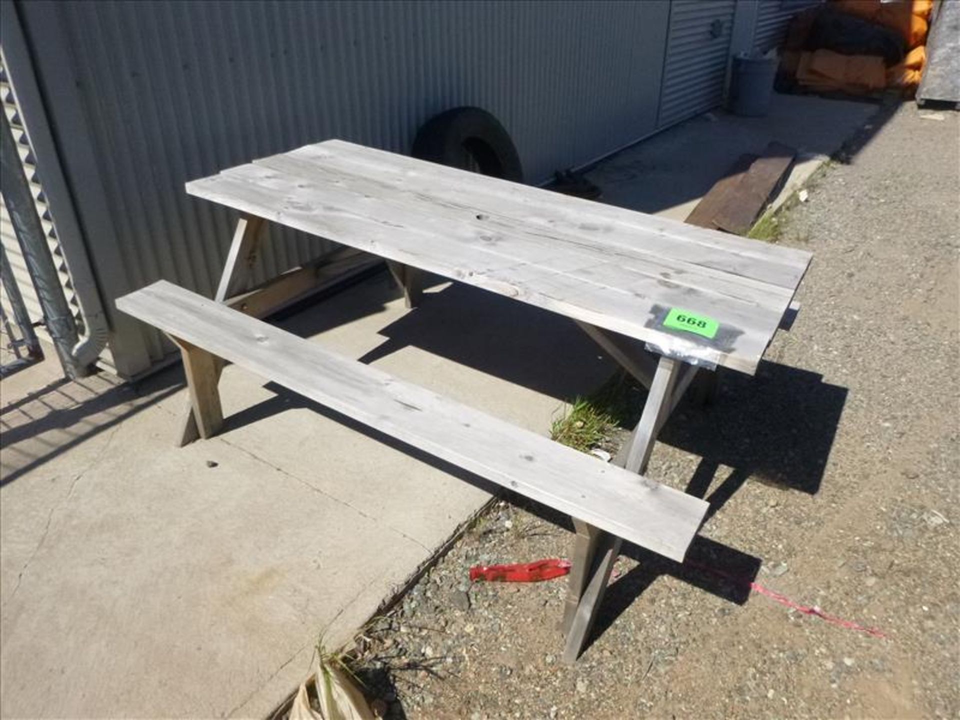 picnic table (located at 166 Rue Maltais)