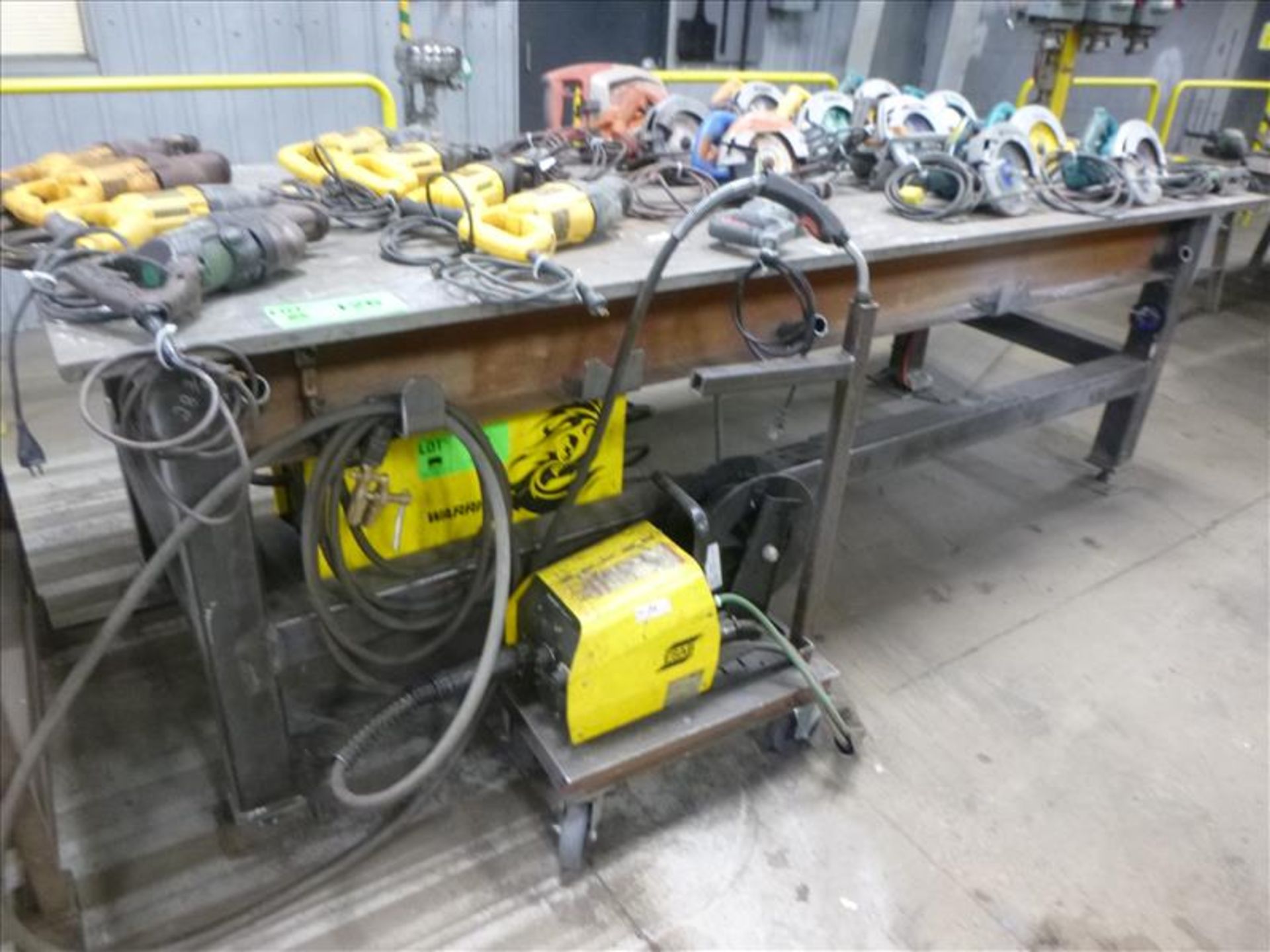 steel work bench, 48 in. x 121 in. (located at 164 Rue Strathcona)