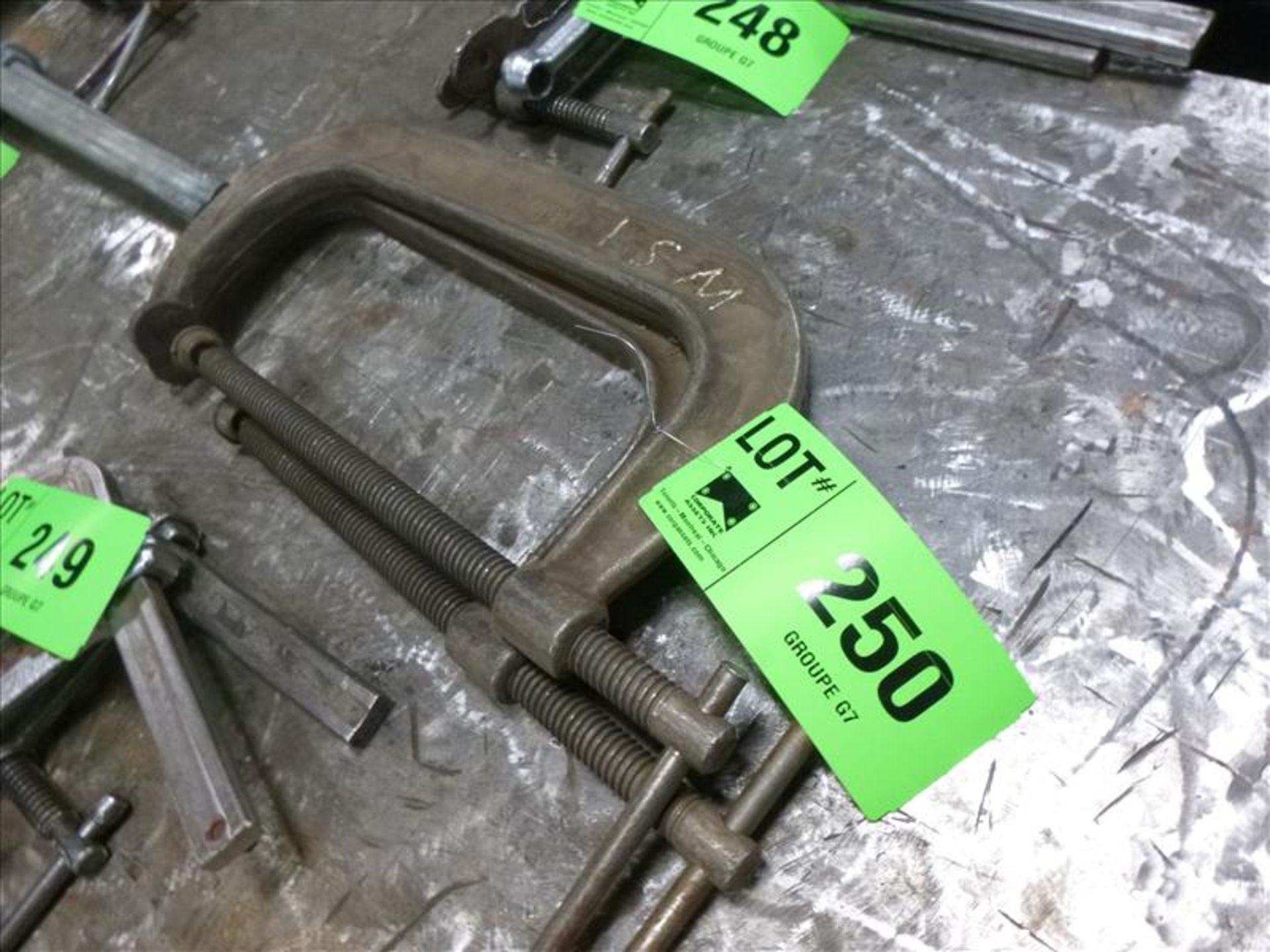 (2) C-clamps, 13 in. (located at 164 Rue Strathcona)