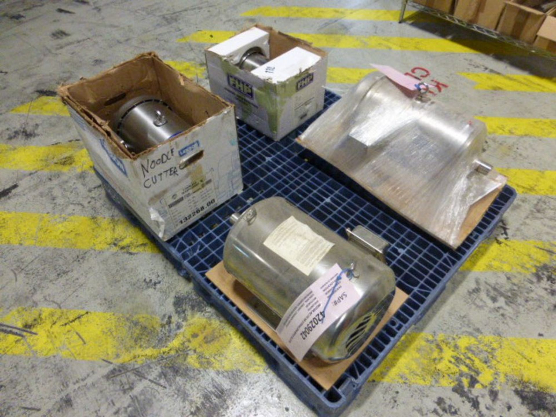 (4) Leeson stainless motors, (1) 10 hp, (1) 7.5 hp, (1) 5 hp, (1) 1 hp [1st Flr Main Shipping Area] - Image 2 of 3