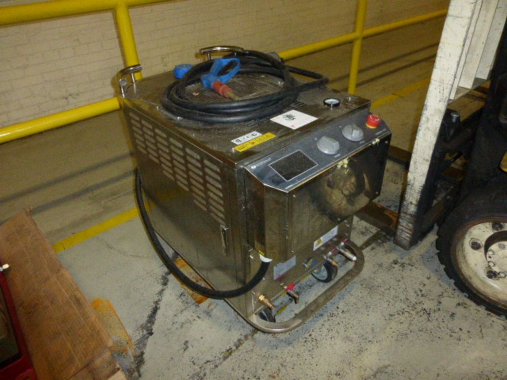 SEJ. Corp Stainless Mobile Steamer, model Optima, ser. no 402310 [1st Flr Main Shipping Area]